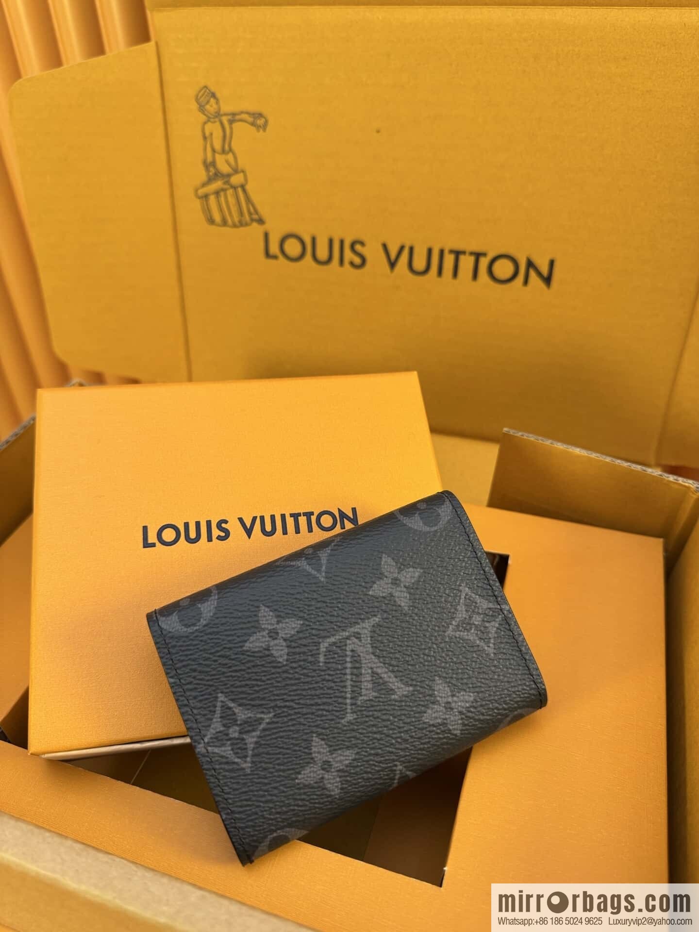 LV Envelope Business Card Holder M12874 [Official Full Chip Version]