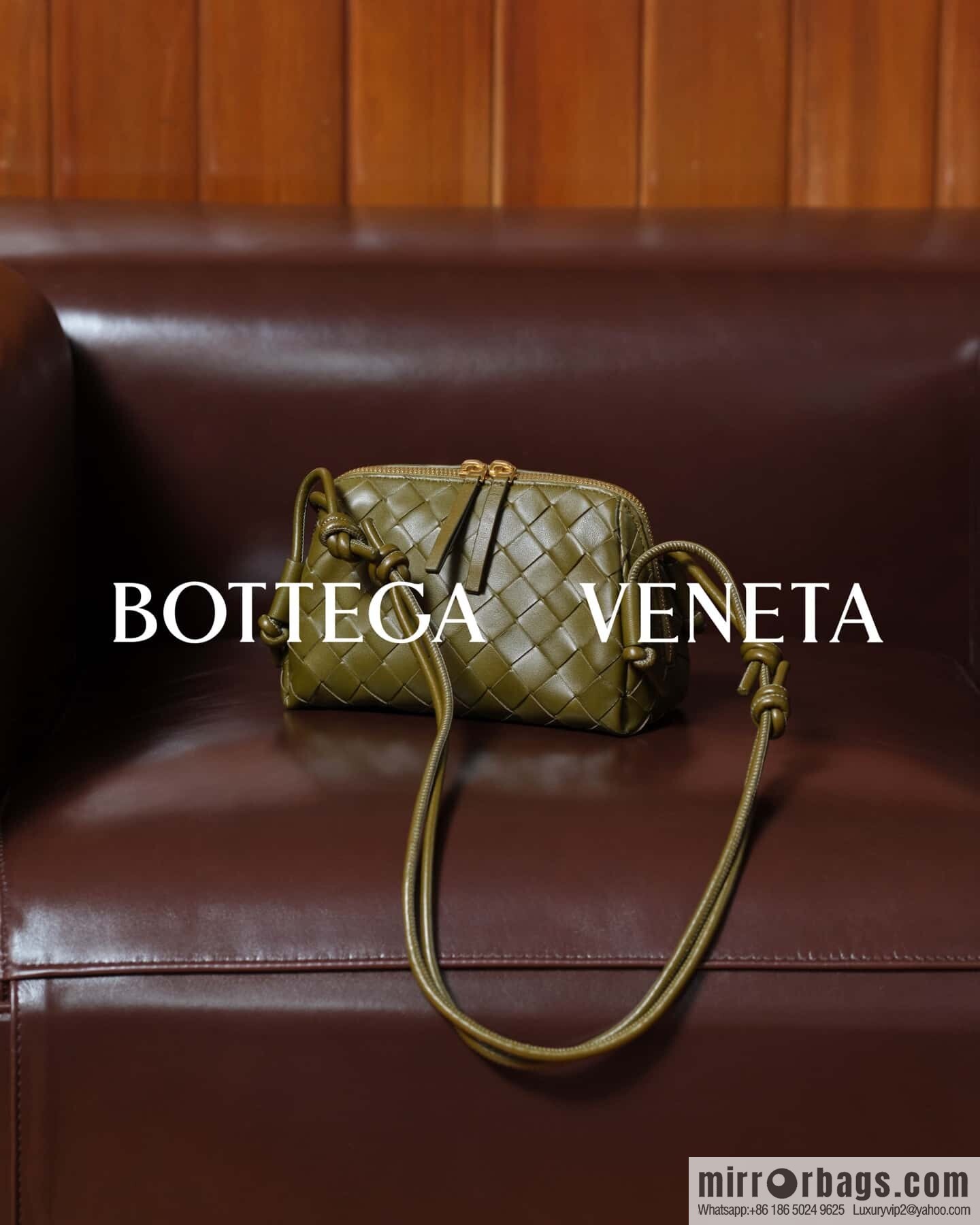 BV Shell Bag Concert 794258 Olive Oil Green