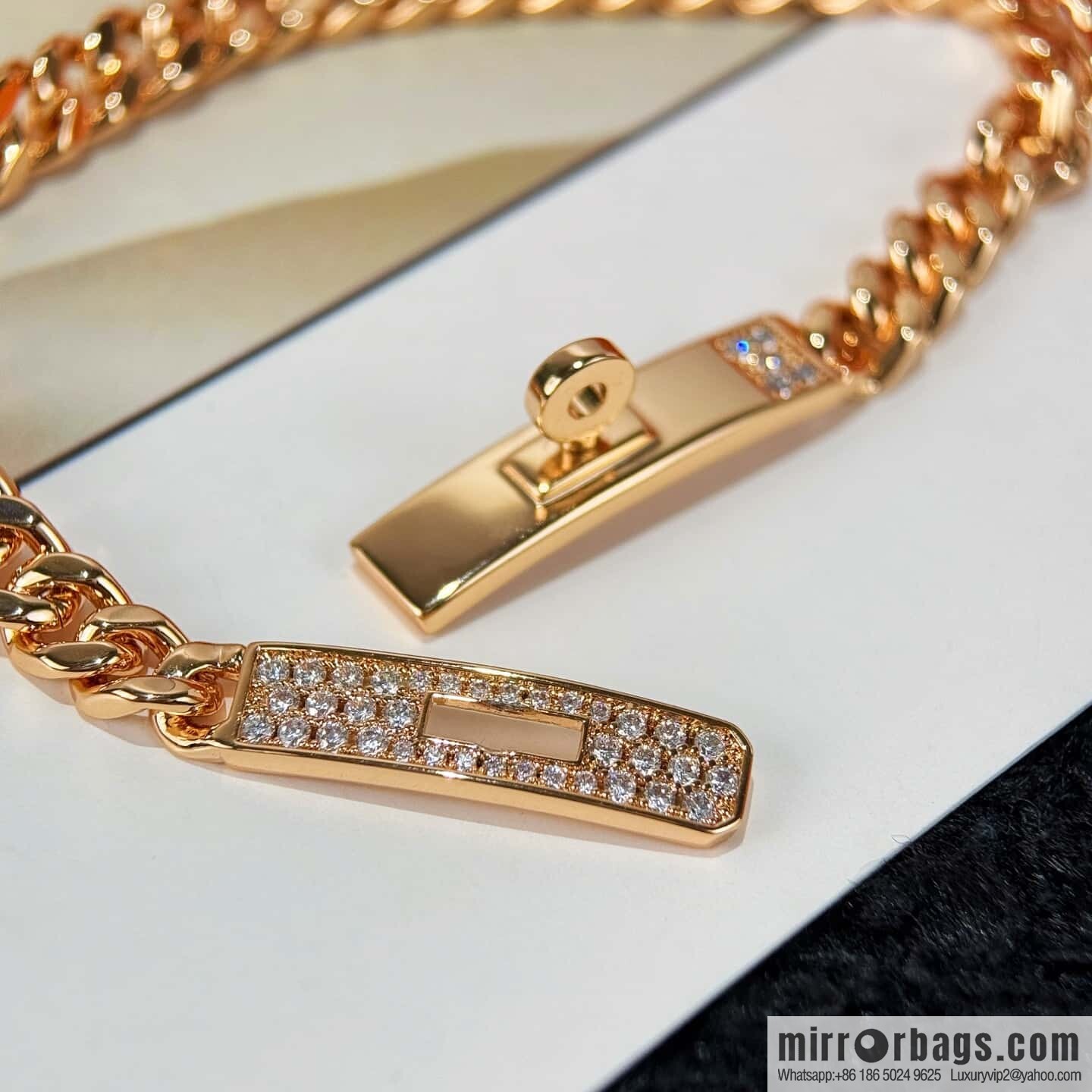 ❗️New ❗️ New ☑️ HERMES Kelly gourmette Cuban chain bracelet