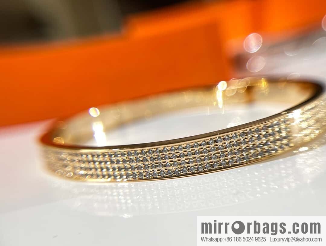 ❗️New ❗️ (Half Diamond) ☀️ Hermès HERMES Kelly Half Diamond Bracelet Bracelet ☀️