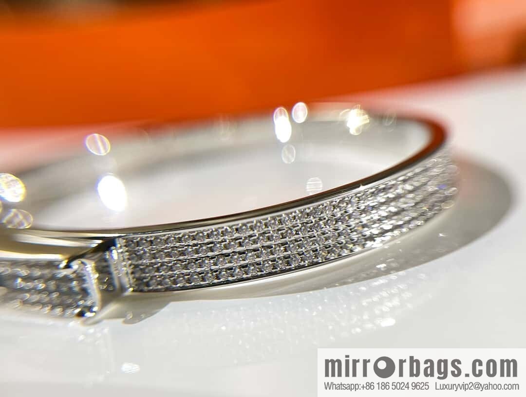 ❗️New ❗️ (Half Diamond) ☀️ Hermès HERMES Kelly Half Diamond Bracelet Bracelet ☀️