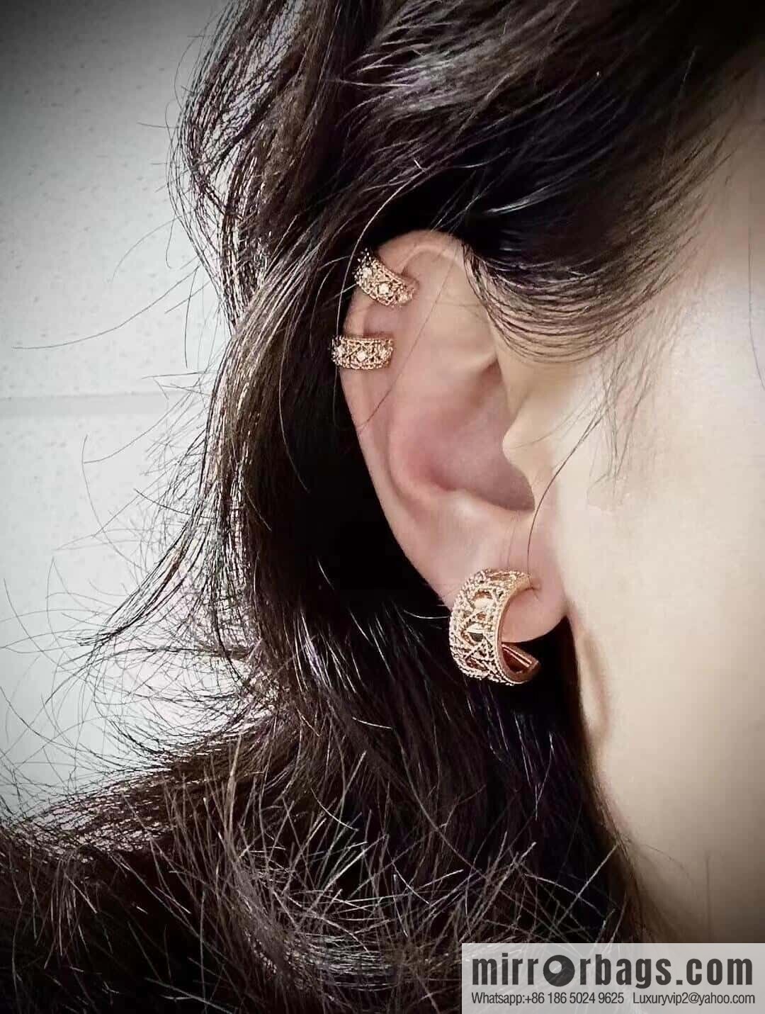 ❗️New ❗️☀️ New ☑️ Dior MY DIOR series, diamond stud earrings ☀️