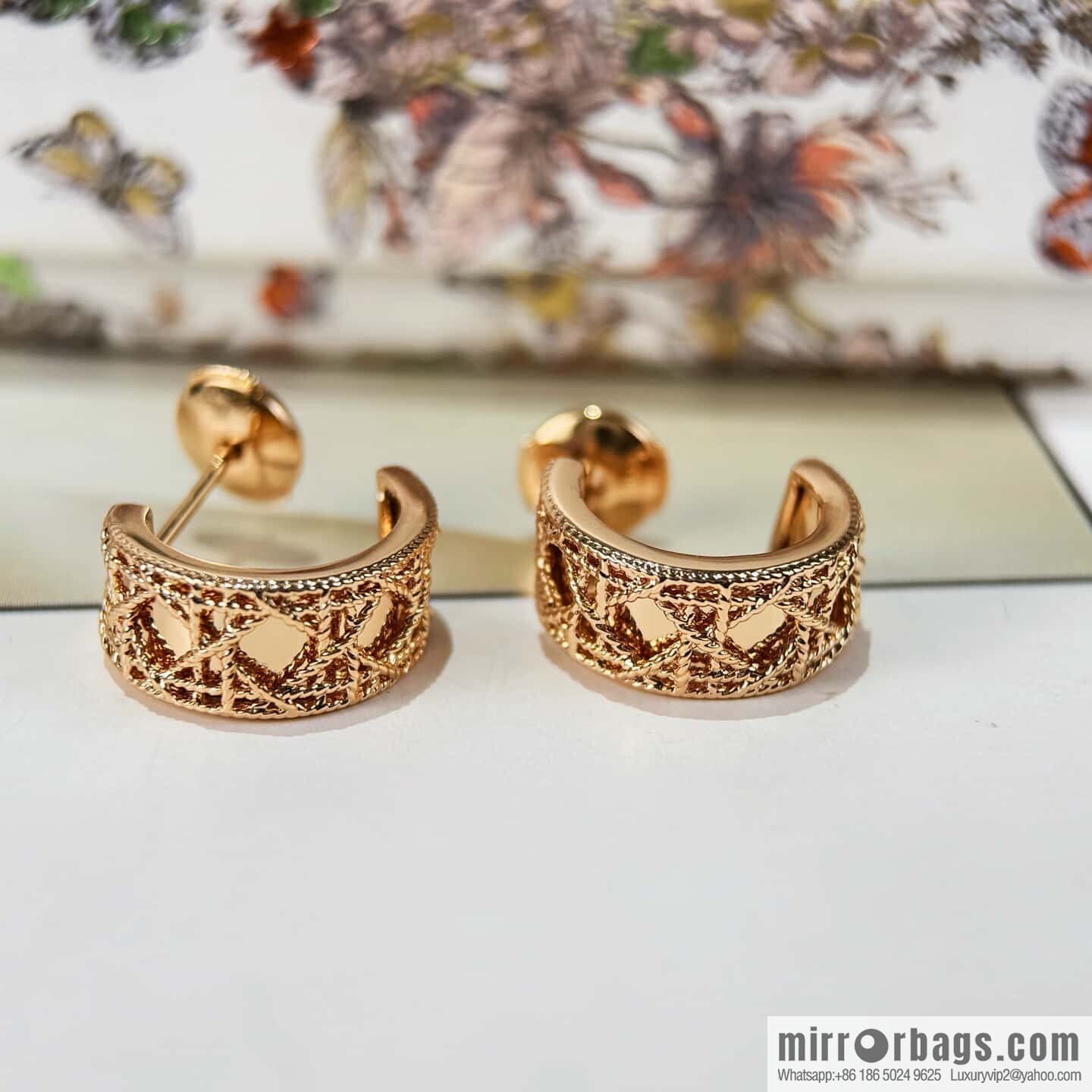 ❗️New ❗️☀️ New ☑️ Dior MY DIOR series, diamond stud earrings ☀️