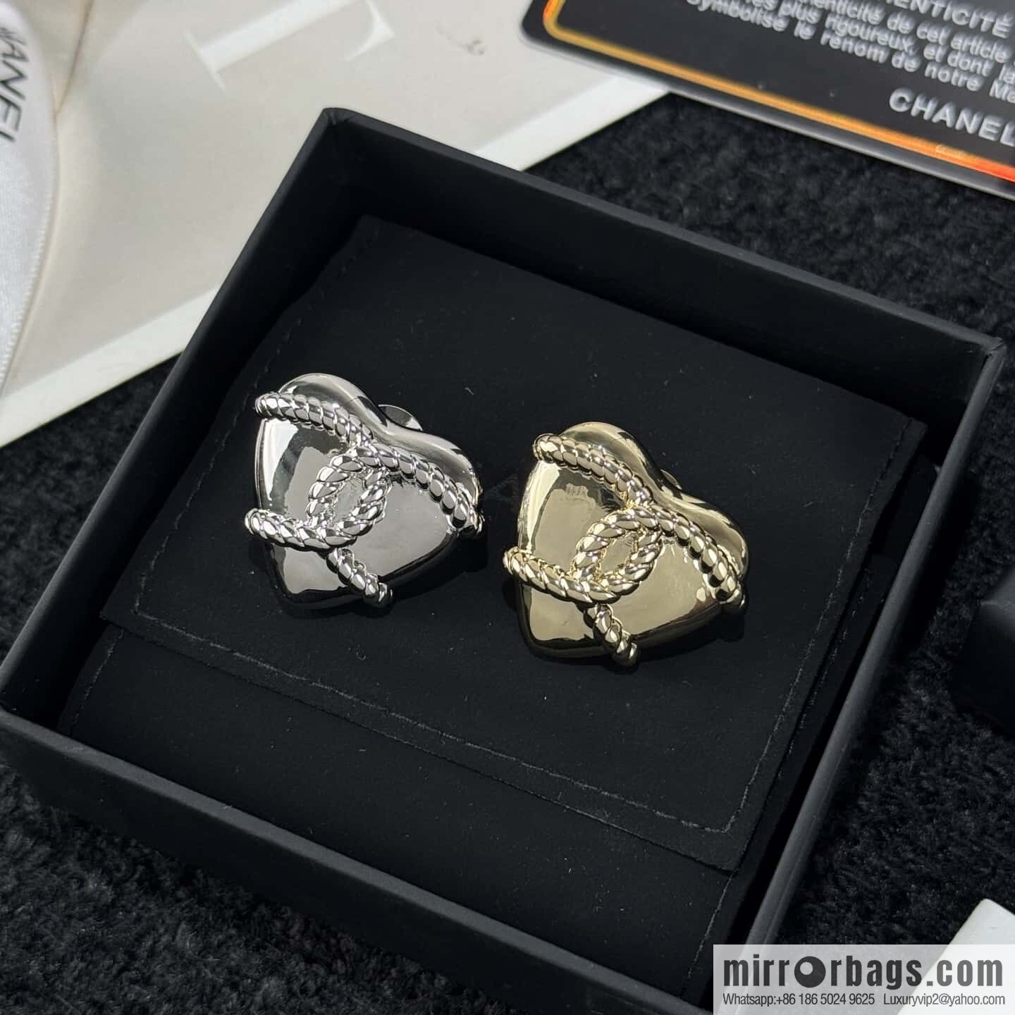 ❗️New ❗️ ☀️ new ☑️ Chanel double c peach heart love ❤️ brooch ☀️