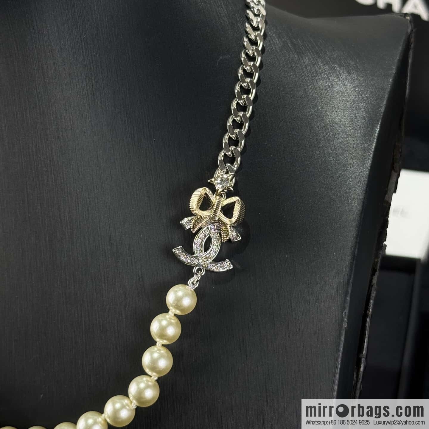 ❗️New ❗️ ☀️ New ☑️ Chanel Double C Pearl Necklace ☀️