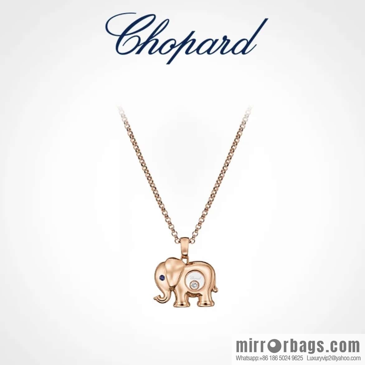 ❗️New ❗️ Chopard Happy Diamonds Baby Elephant Necklace