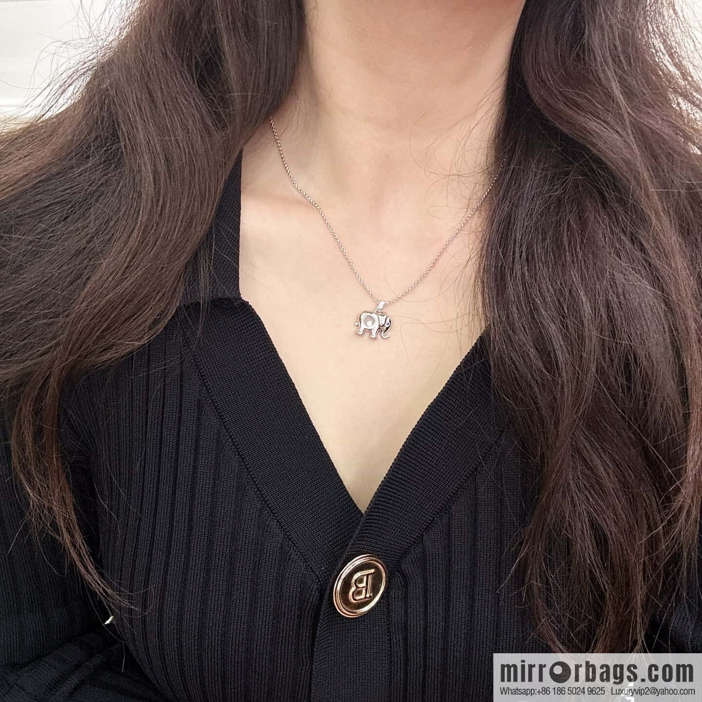 ❗️New ❗️ Chopard Happy Diamonds Baby Elephant Necklace