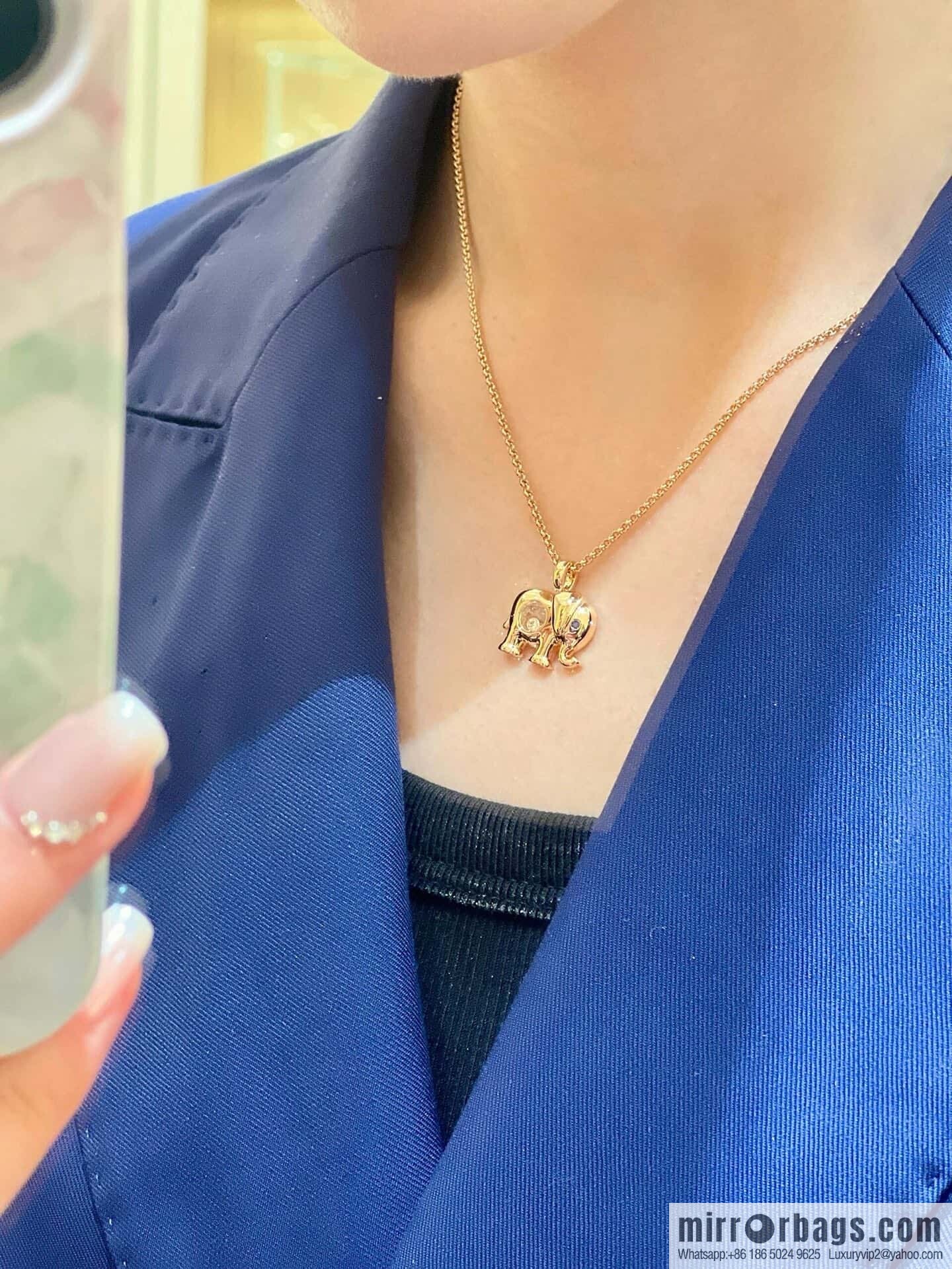 ❗️New ❗️ Chopard Happy Diamonds Baby Elephant Necklace
