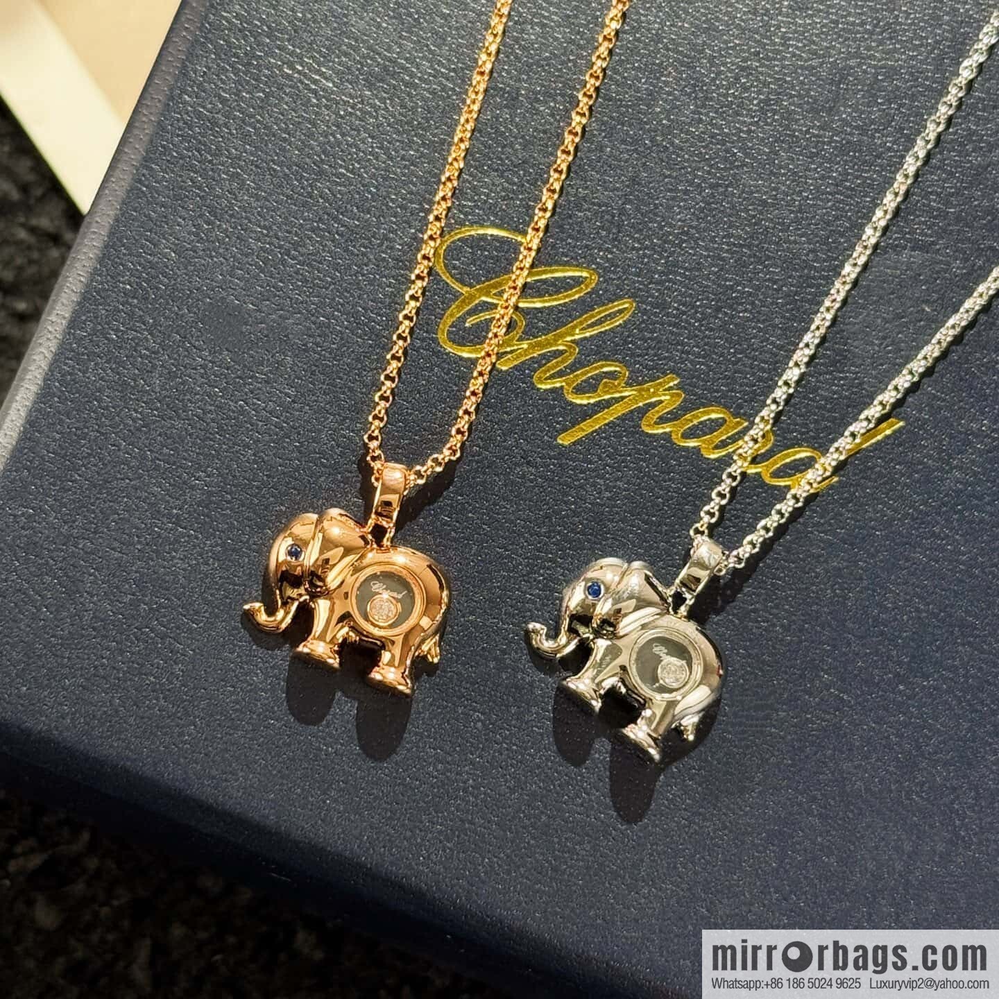 ❗️New ❗️ Chopard Happy Diamonds Baby Elephant Necklace