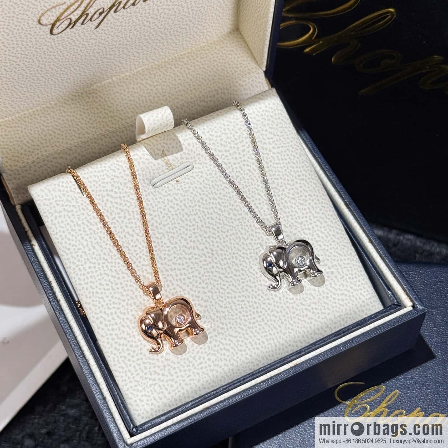❗️New ❗️ Chopard Happy Diamonds Baby Elephant Necklace
