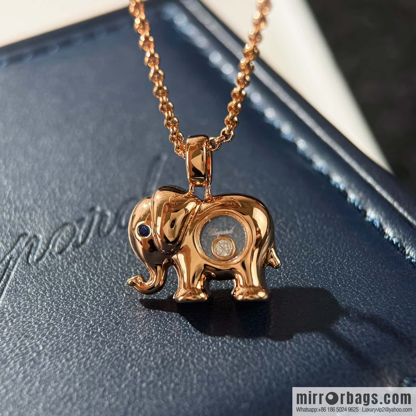 ❗️New ❗️ Chopard Happy Diamonds Baby Elephant Necklace