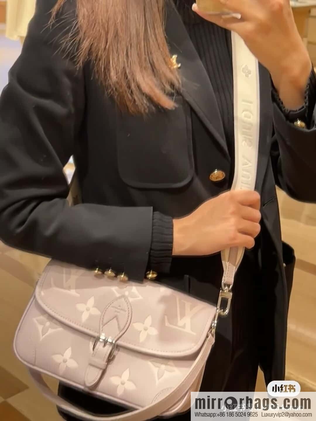 [Original order boutique] M14214 taro purple, full picofarad stick bag Diane handbag M46386
