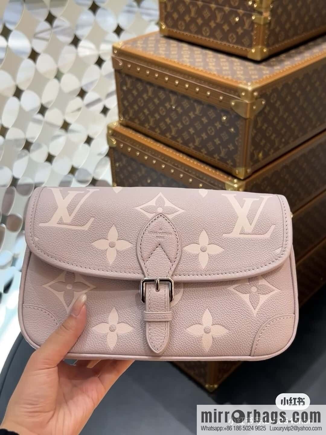 [Original order boutique] M14214 taro purple, full picofarad stick bag Diane handbag M46386
