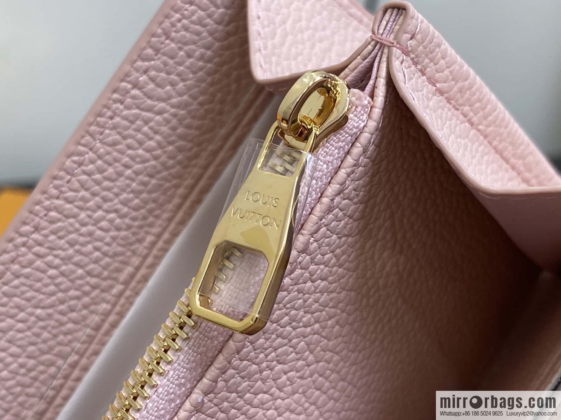 [Original order boutique] M14000 pink silk screen print, full leather flip wallet, this Sarah wallet.