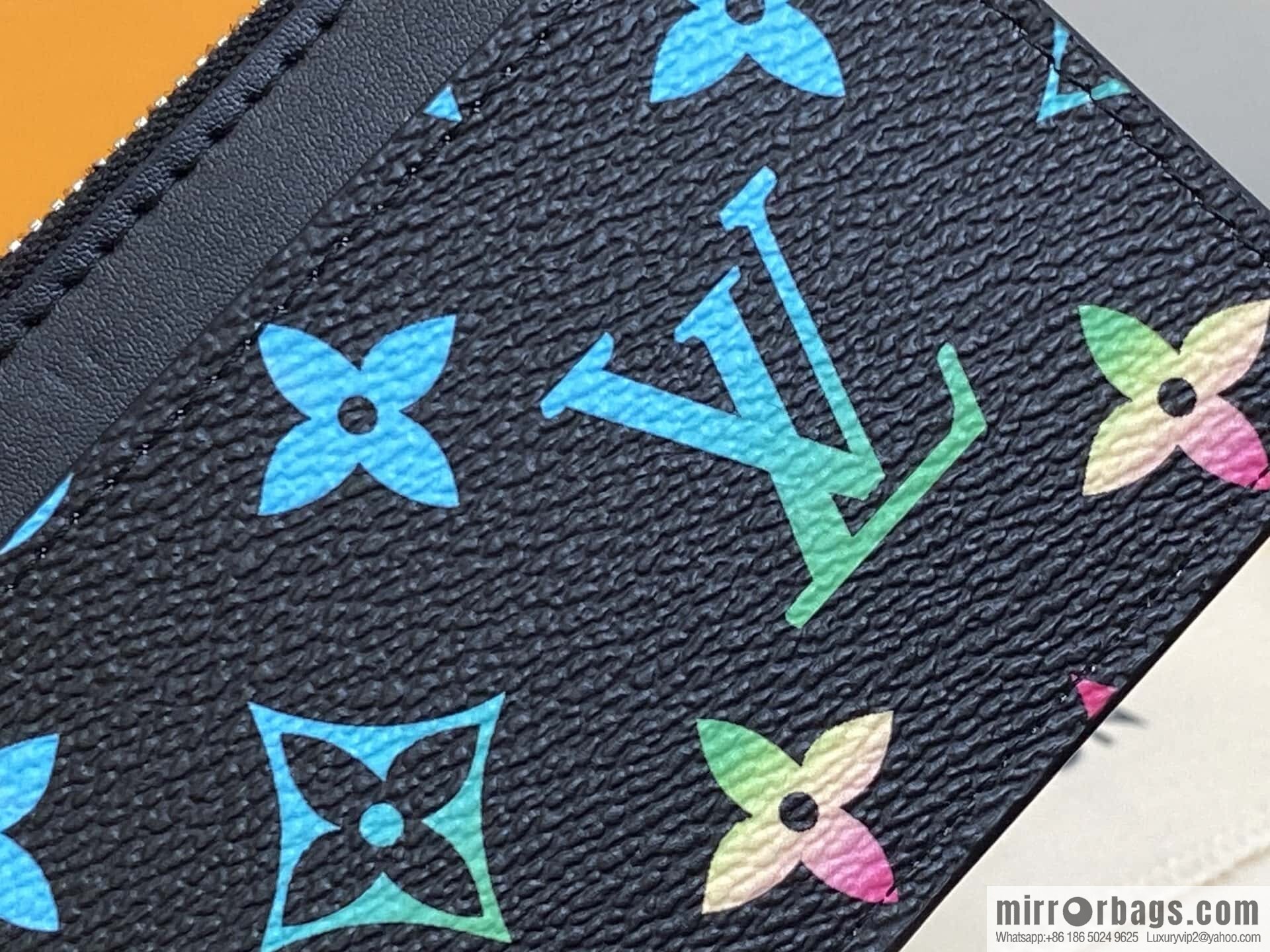 [Original order boutique] M14261 black gradual change card bag card clip, new Coin zipper card clip