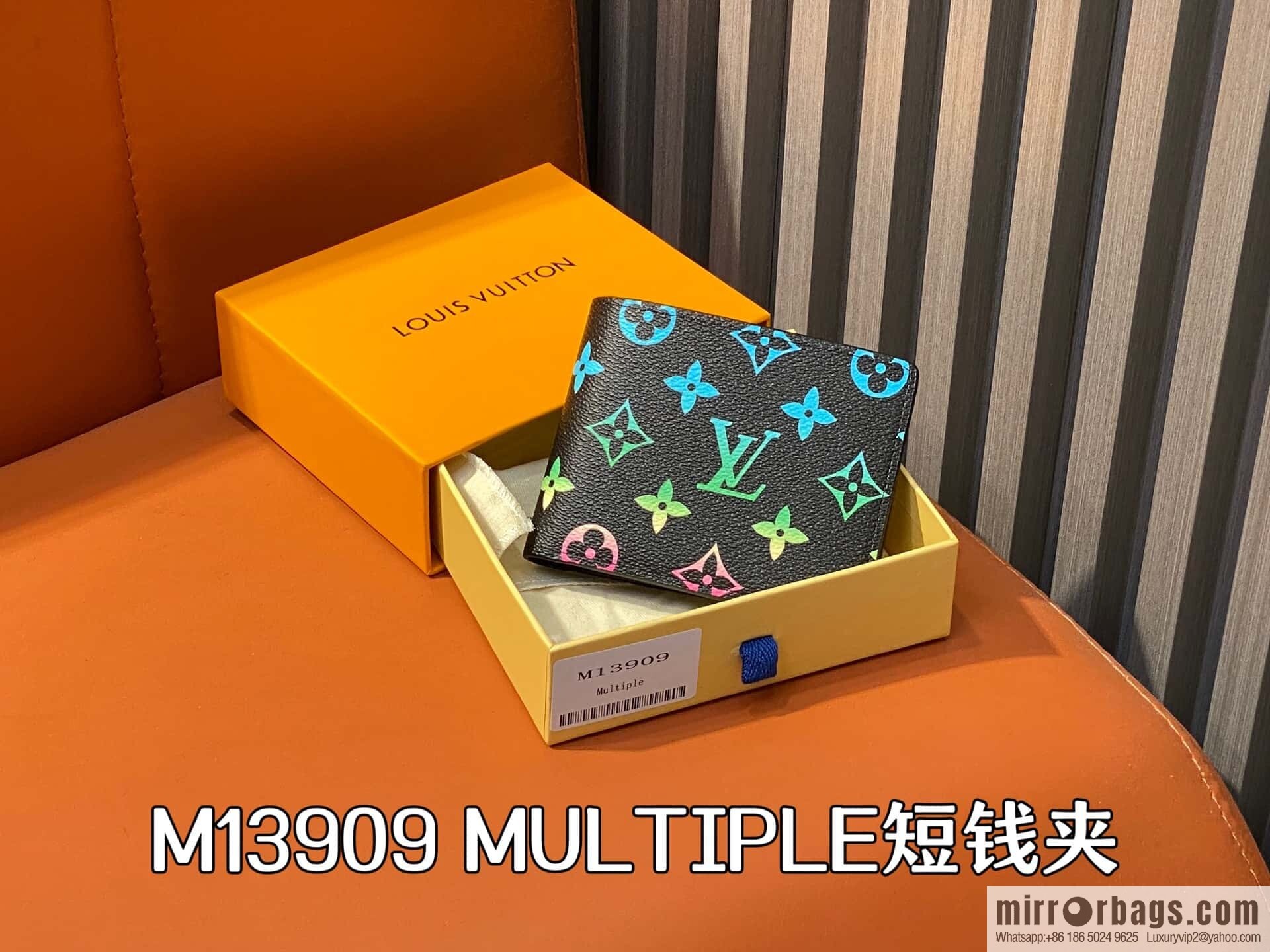 [Original order boutique] M13909 black gradual change short suit clip MULTIPLE short wallet