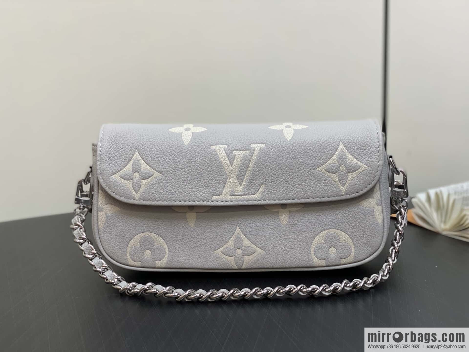 [Original order boutique] M14225 taro purple, full leather chain armpit bag WALLET ON CHAIN IVY handbag