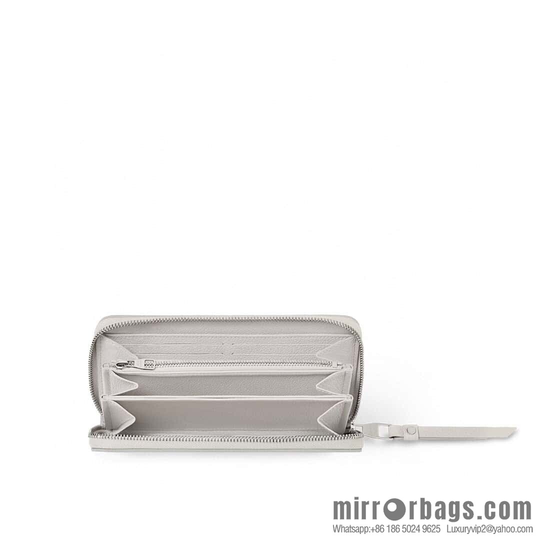 [Original order boutique] M14228 taro purple, full leather single zipper wallet zippy zipper wallet