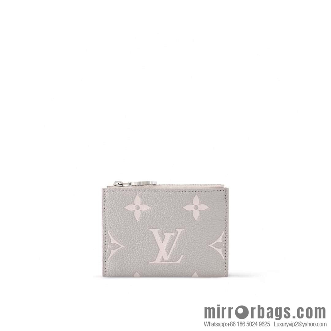 [Original order boutique] M13797 mashed taro purple (silk screen printing) full leather 20% off wallet Lisa wallet