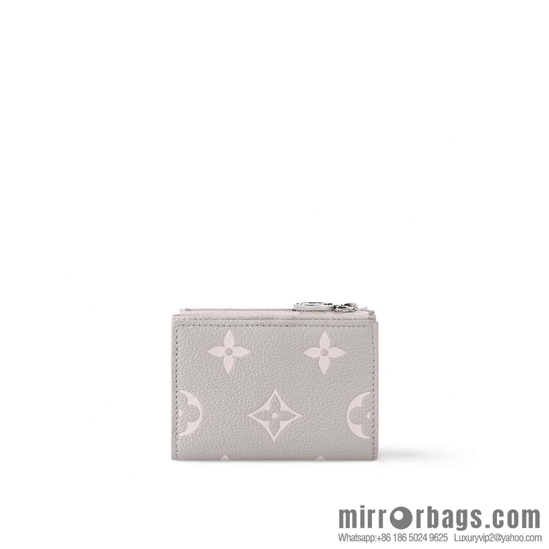 [Original order boutique] M13797 mashed taro purple (silk screen printing) full leather 20% off wallet Lisa wallet