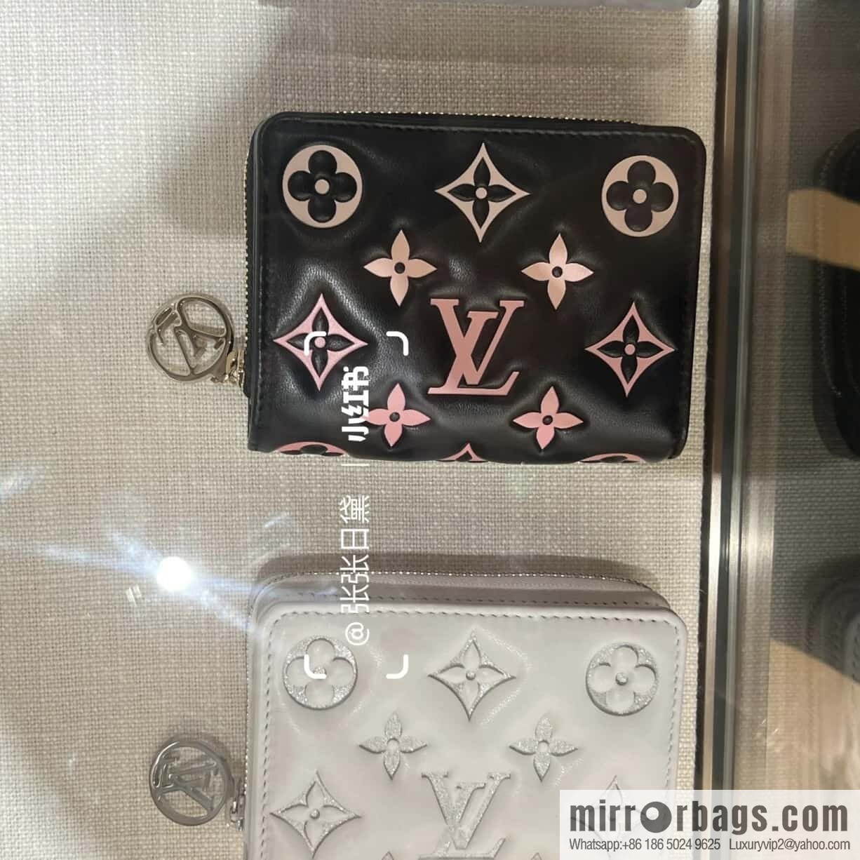 [Boutique‑grade] M12378 black silk screen print, full leather single zipper short wallet Zippy zipper wallet