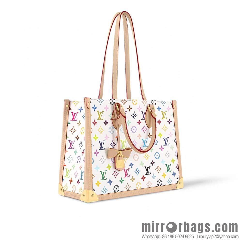 [Original order boutique] M13079 white color, square bag LV X TM ONTHEGO medium handbag