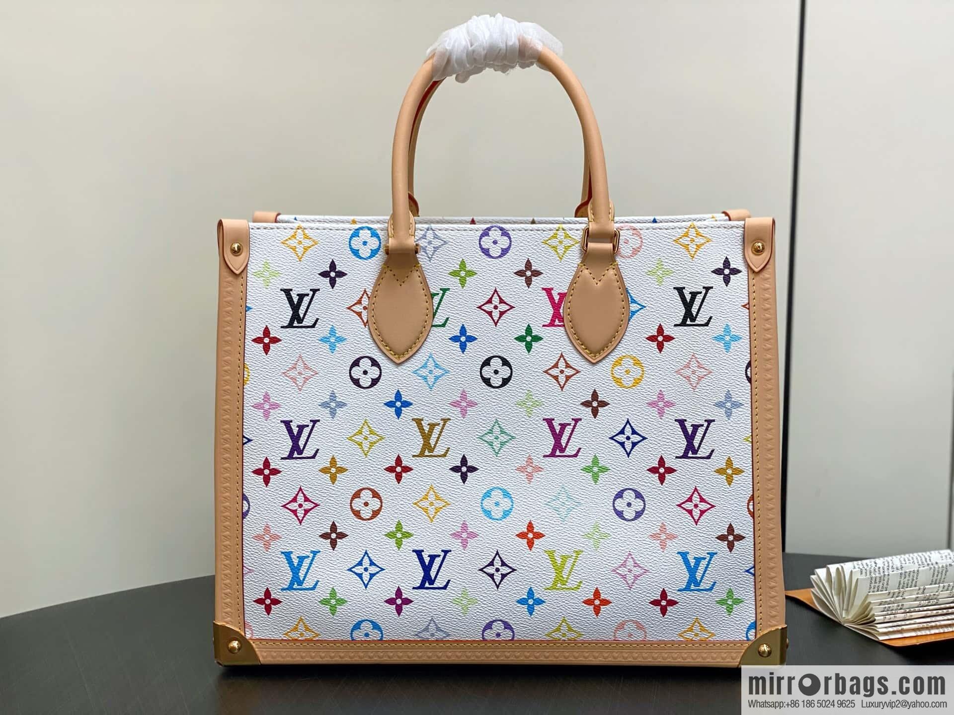 [Original order boutique] M13079 white color, square bag LV X TM ONTHEGO medium handbag