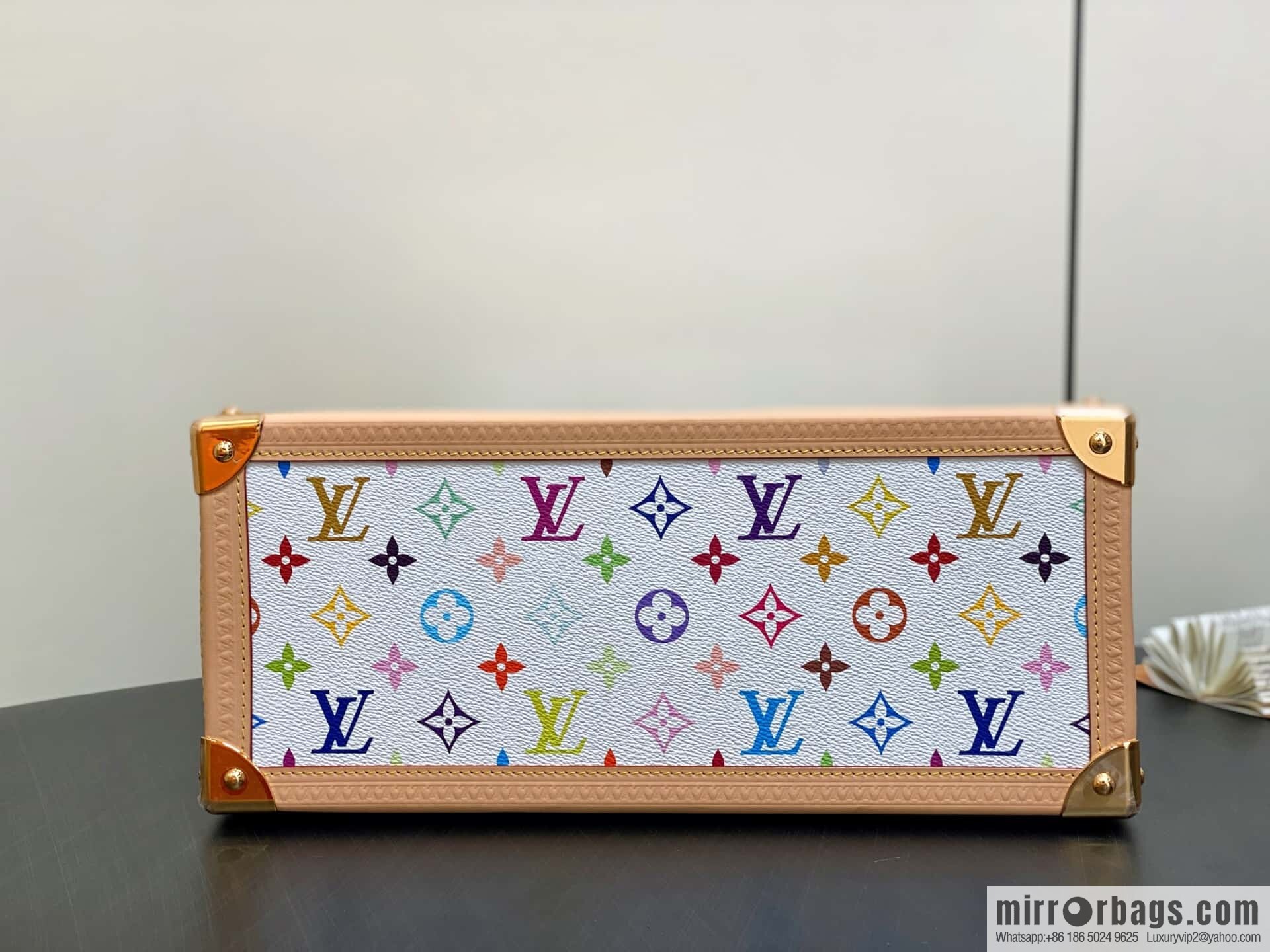 [Boutique‑grade] M13079 white color, square bag LV X TM ONTHEGO medium handbag