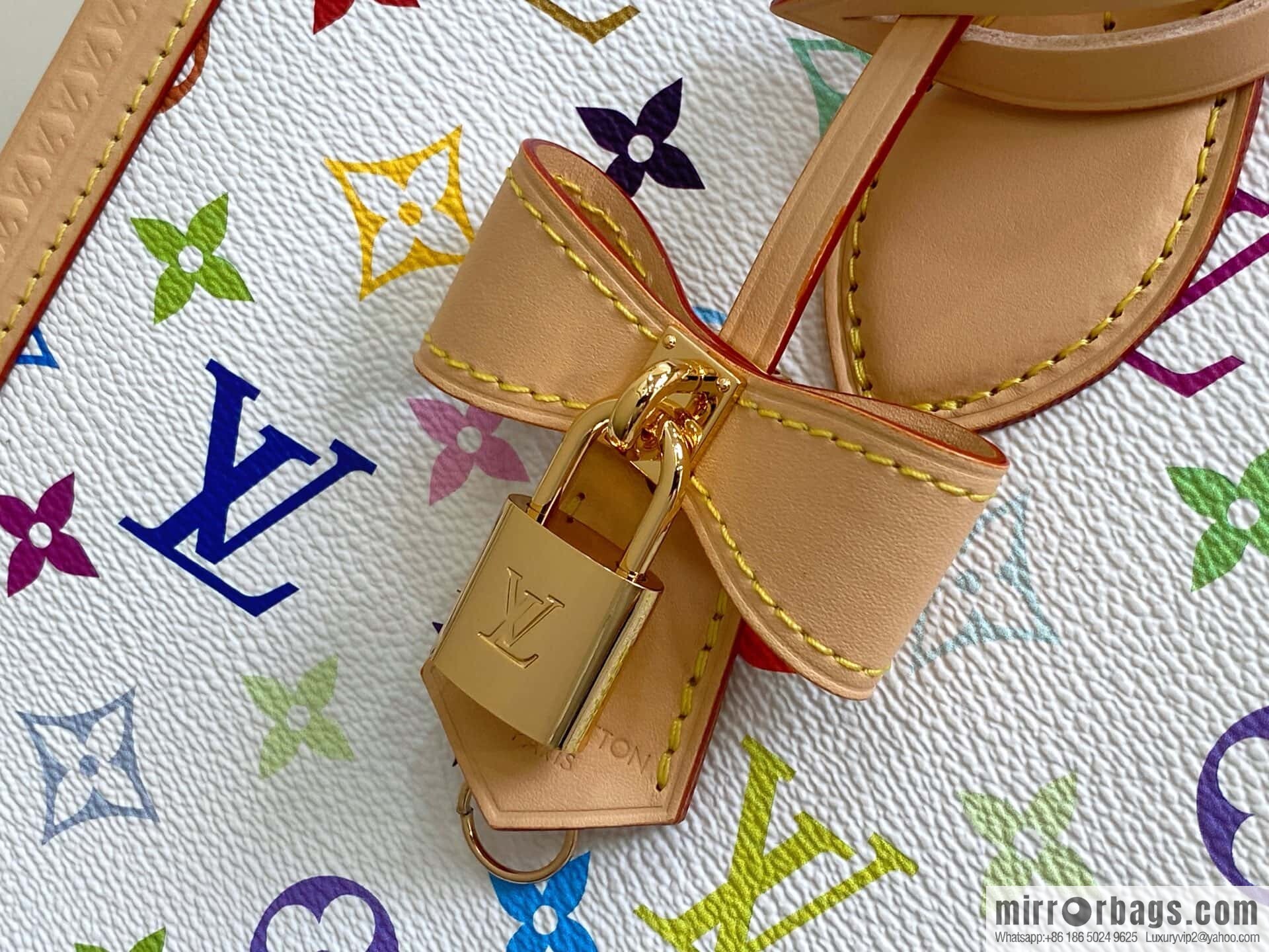 [Boutique‑grade] M13079 white color, square bag LV X TM ONTHEGO medium handbag