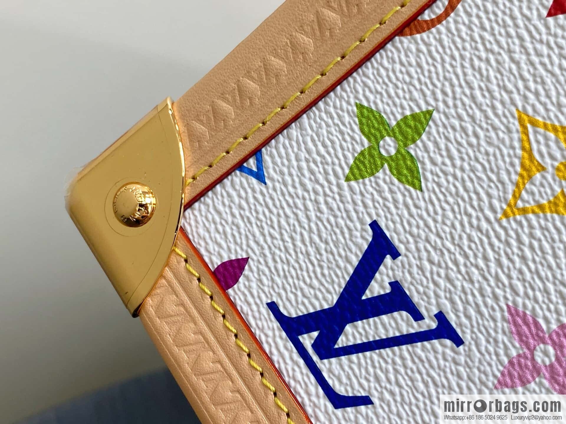 [Boutique‑grade] M13079 white color, square bag LV X TM ONTHEGO medium handbag