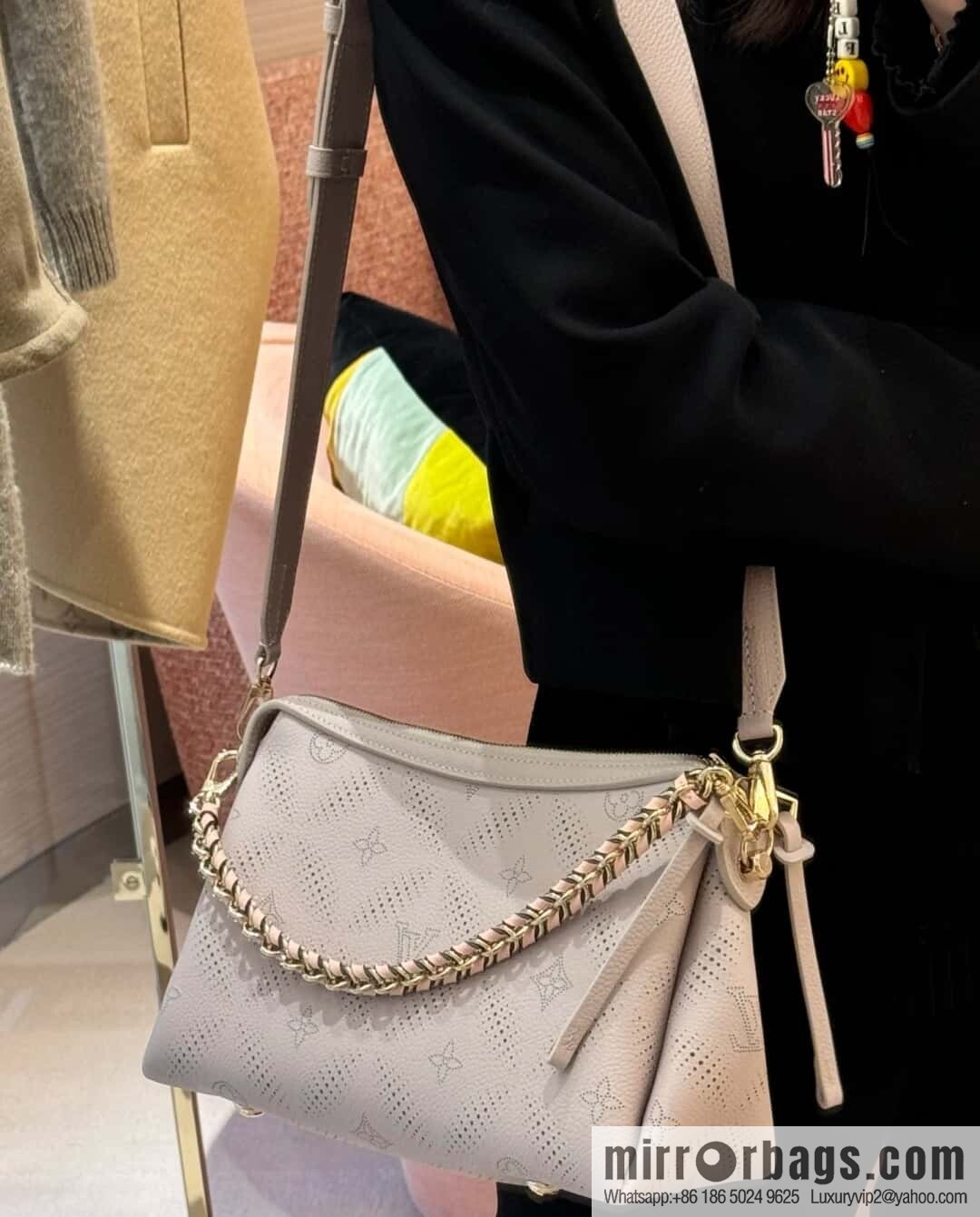 [Premium‑quality] M13157 taro purple, full leather hollow chain bag Hand It All small handbag