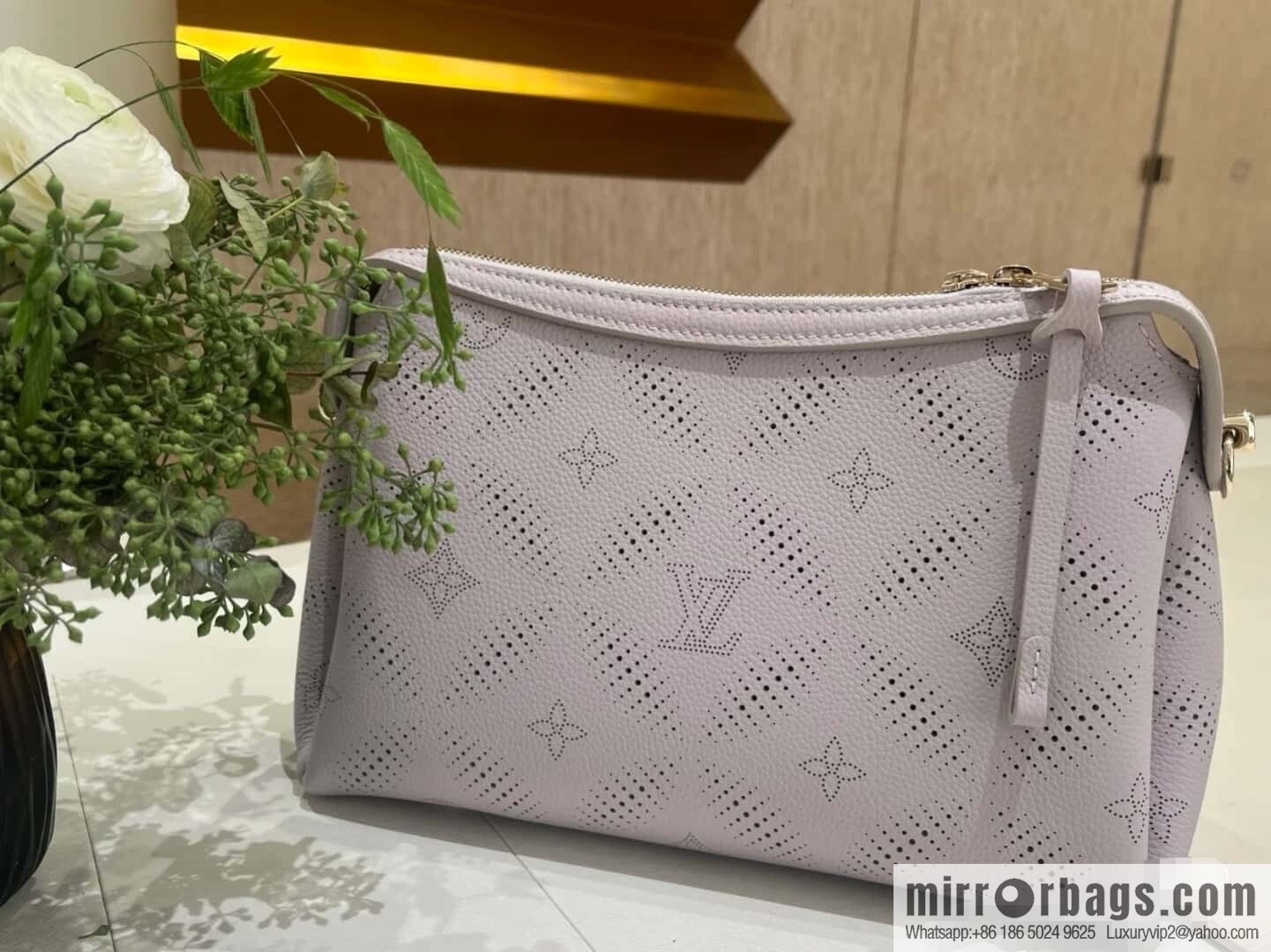 [Premium‑quality] M13157 taro purple, full leather hollow chain bag Hand It All small handbag