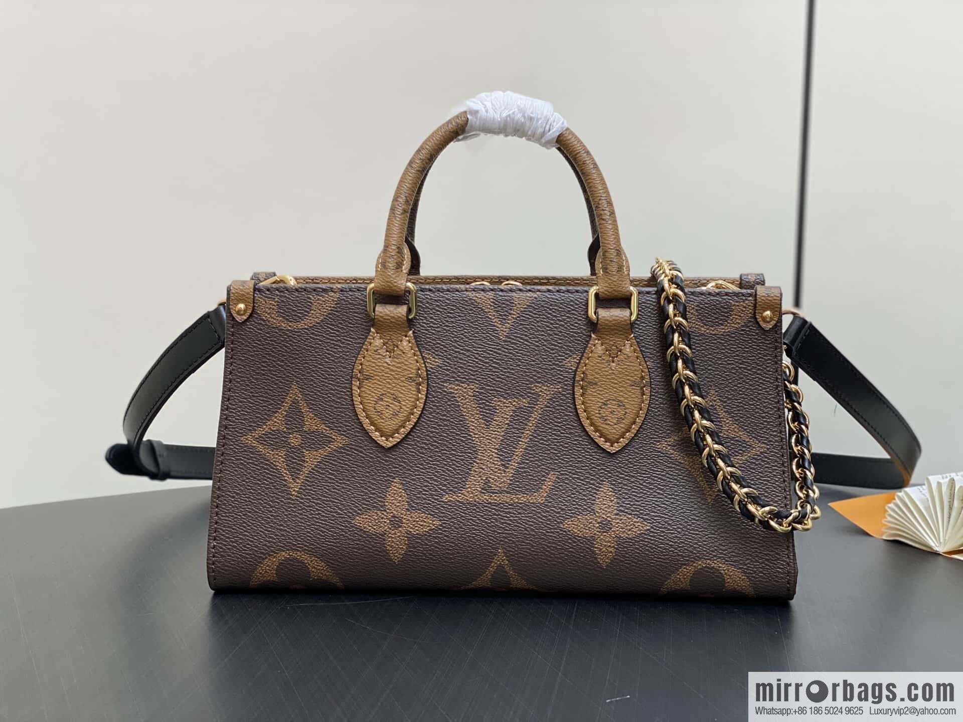 [Original order boutique] M14236 presbyopia/yellow flower, chain square bag ONTHEGO EAST WEST CHAIN handbag