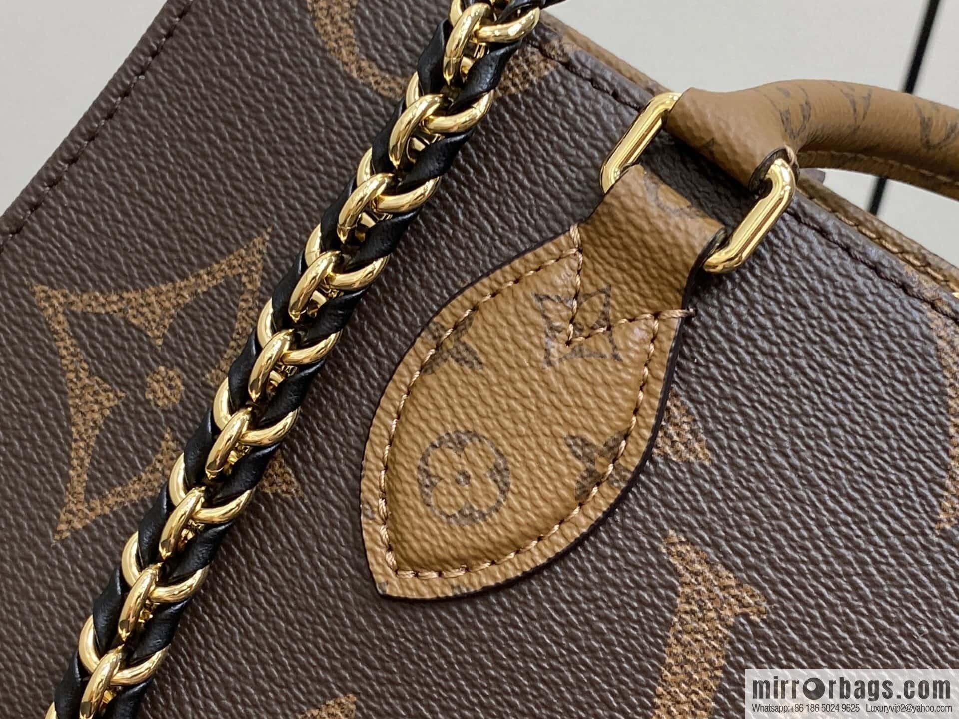 [Original order boutique] M14236 presbyopia/yellow flower, chain square bag ONTHEGO EAST WEST CHAIN handbag