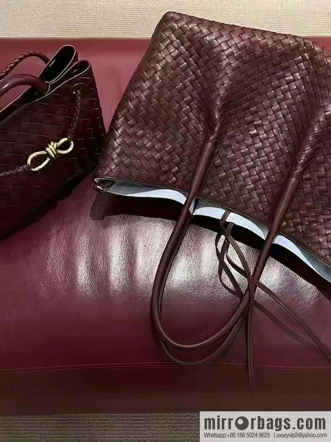 BV Large Pinacoteca tote bag 817166 Barolo burgundy
