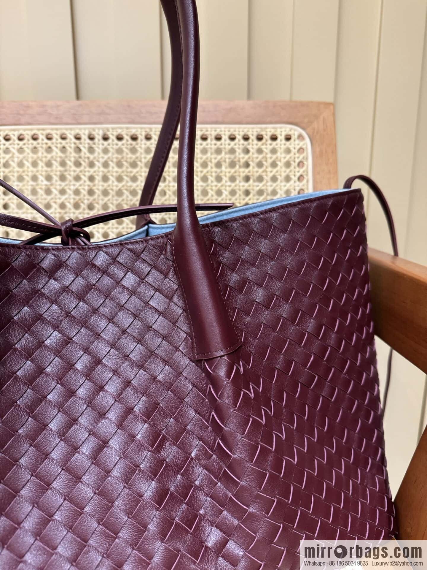 BV Large Pinacoteca tote bag 817166 Barolo burgundy