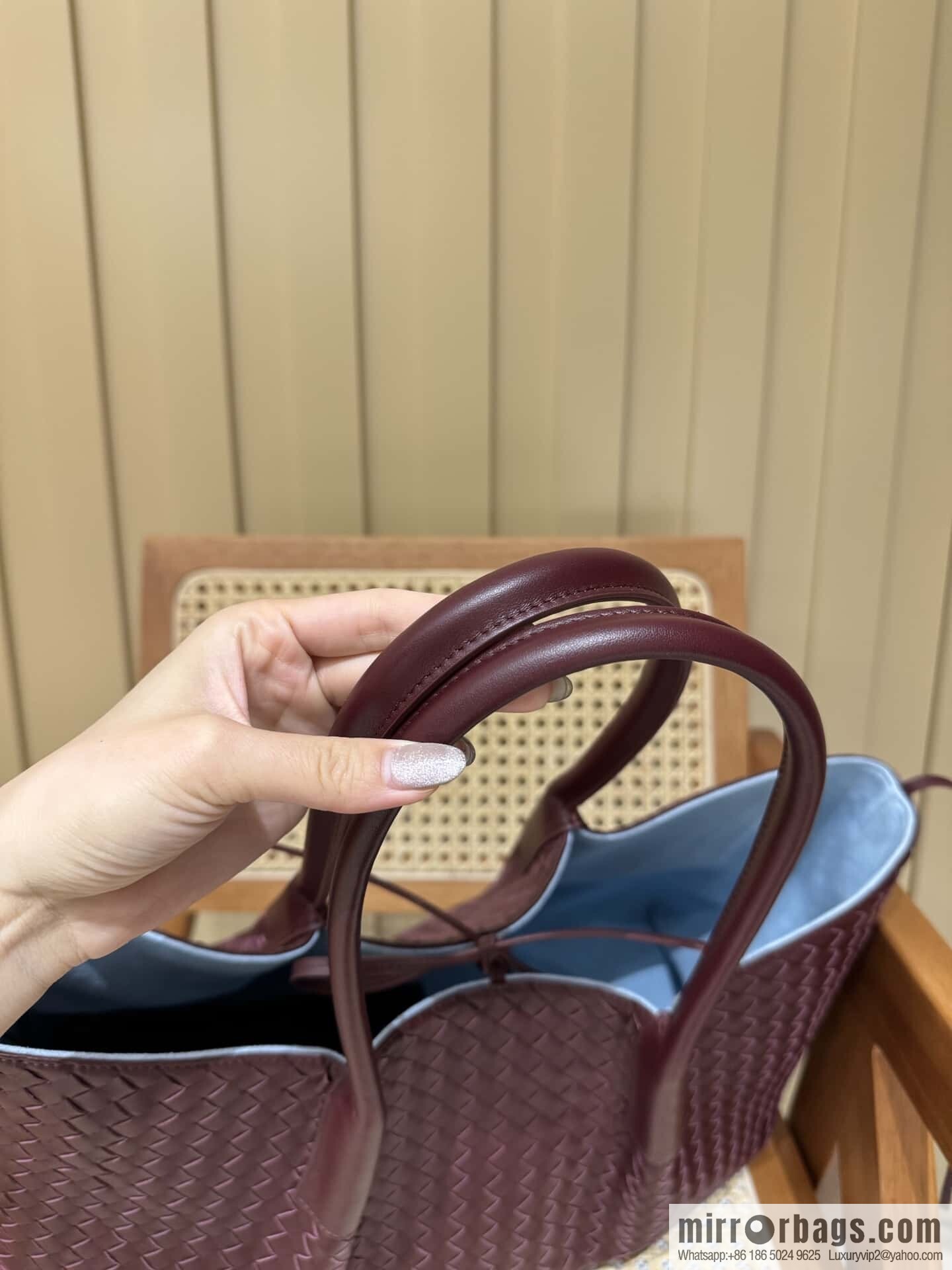 BV Large Pinacoteca tote bag 817166 Barolo burgundy