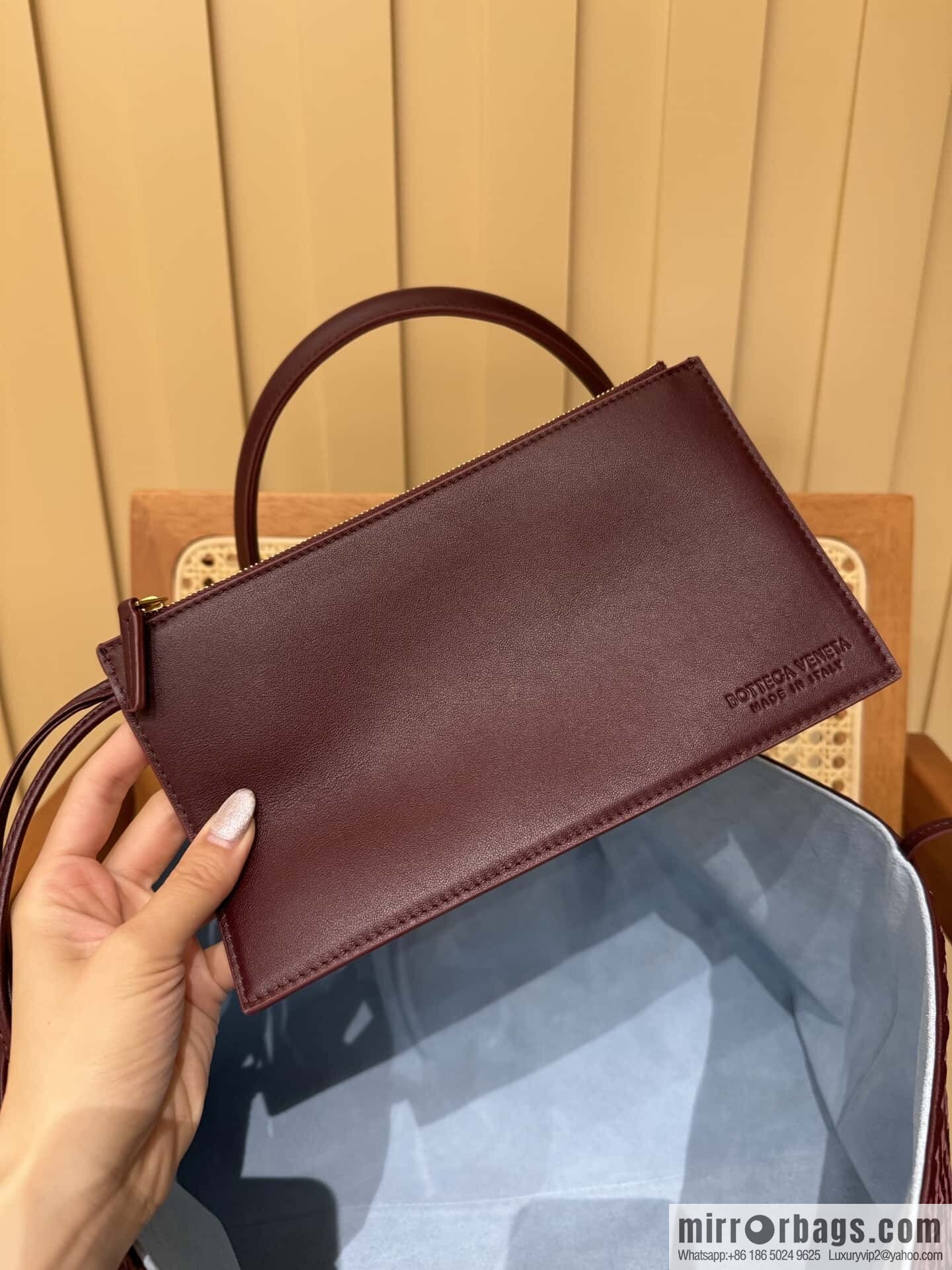 BV Large Pinacoteca tote bag 817166 Barolo burgundy