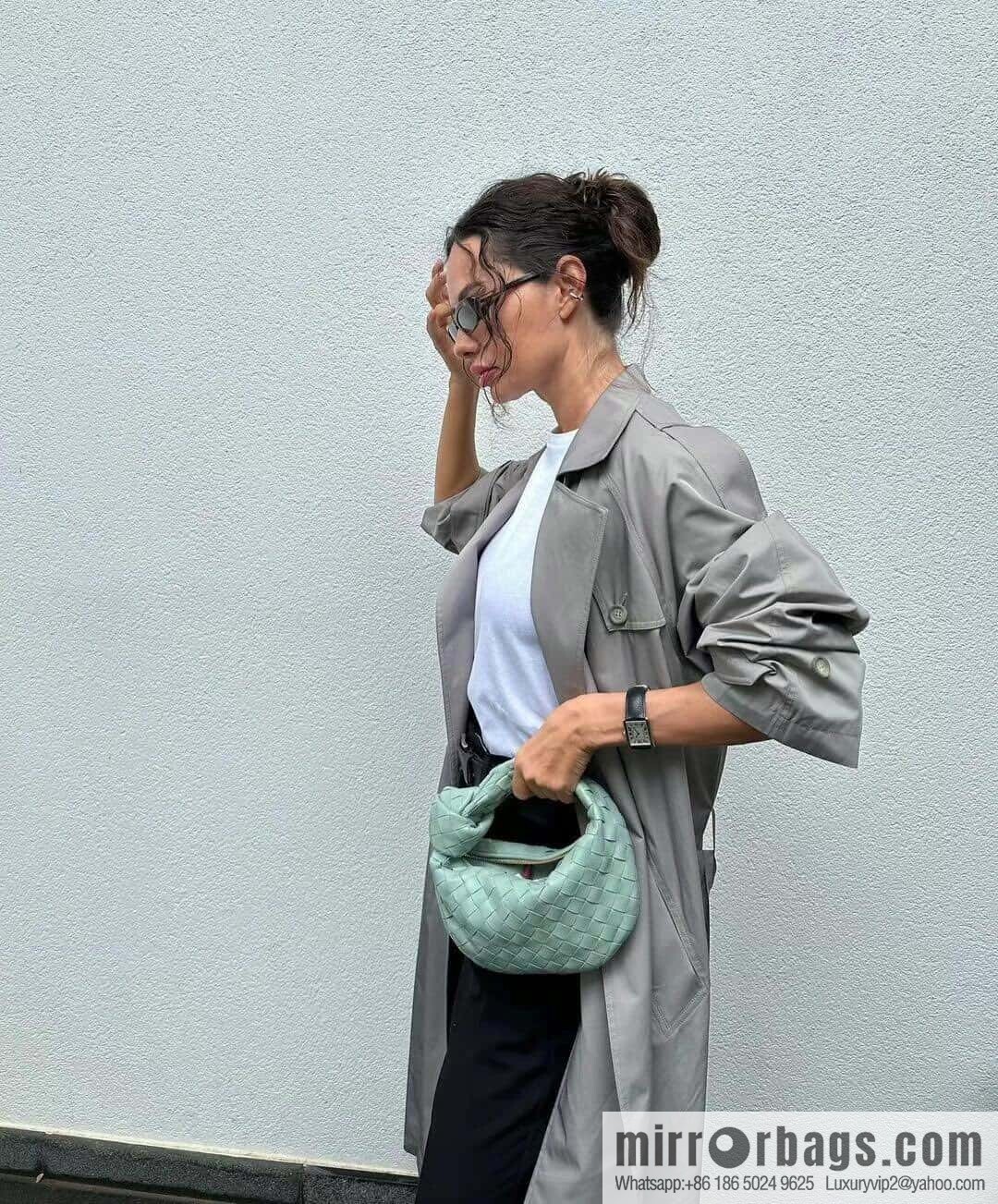 BV MINI JODIE 651876 Sage Green