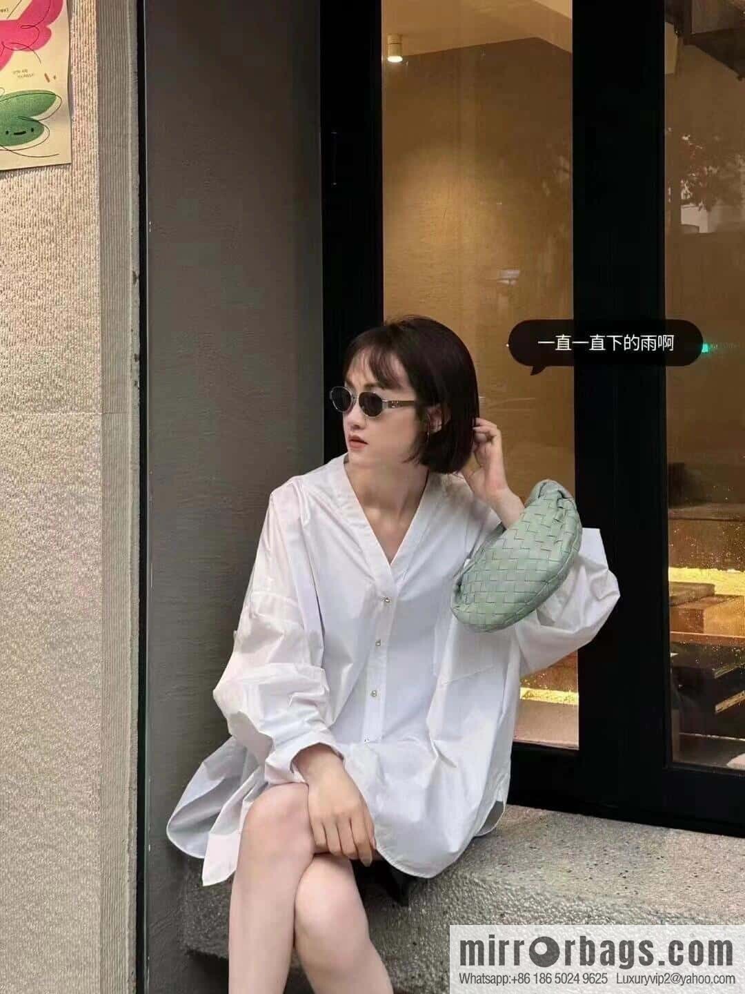 BV MINI JODIE 651876 Sage Green