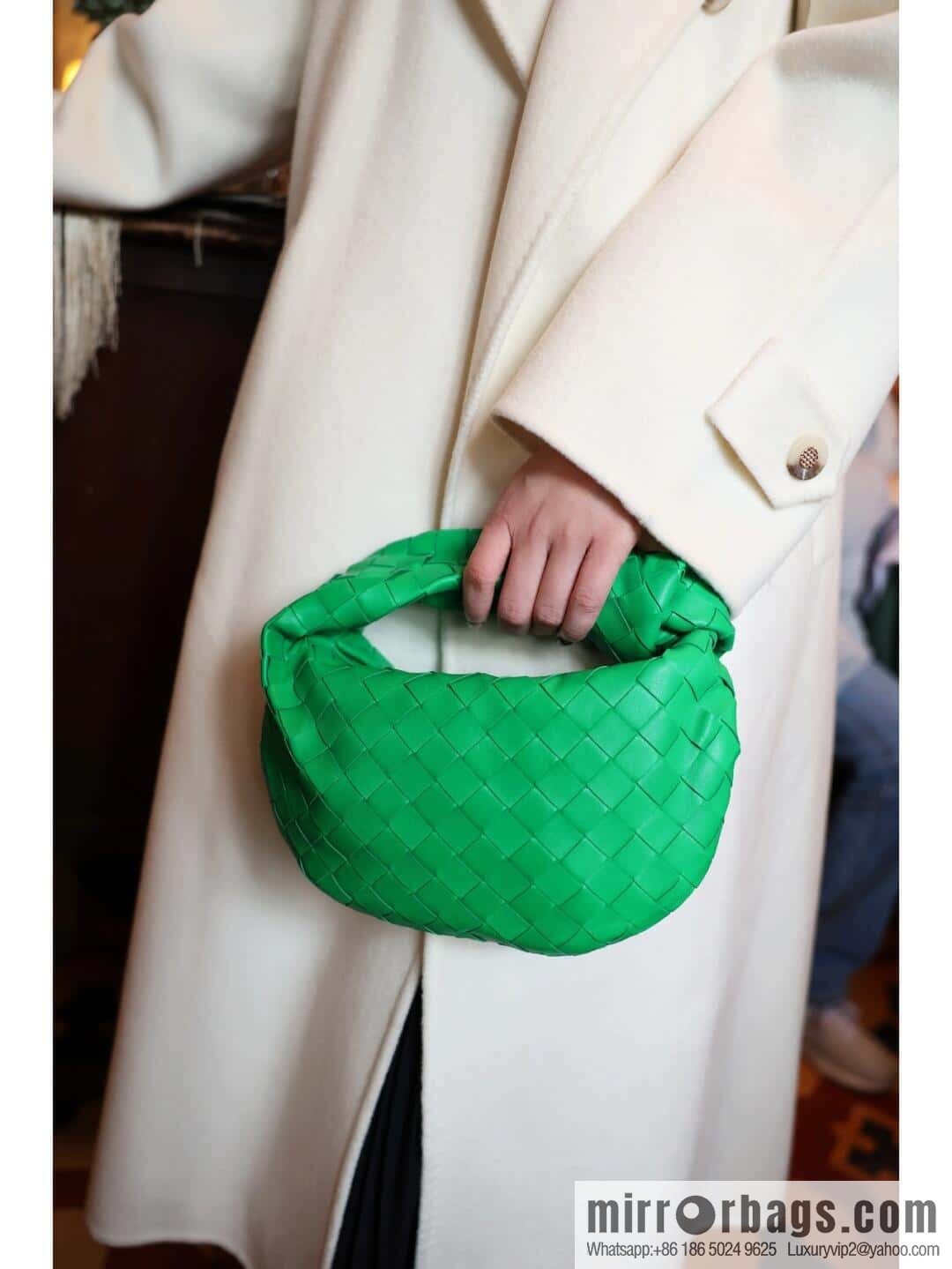 BV MINI JODIE 651876 Parrot Green