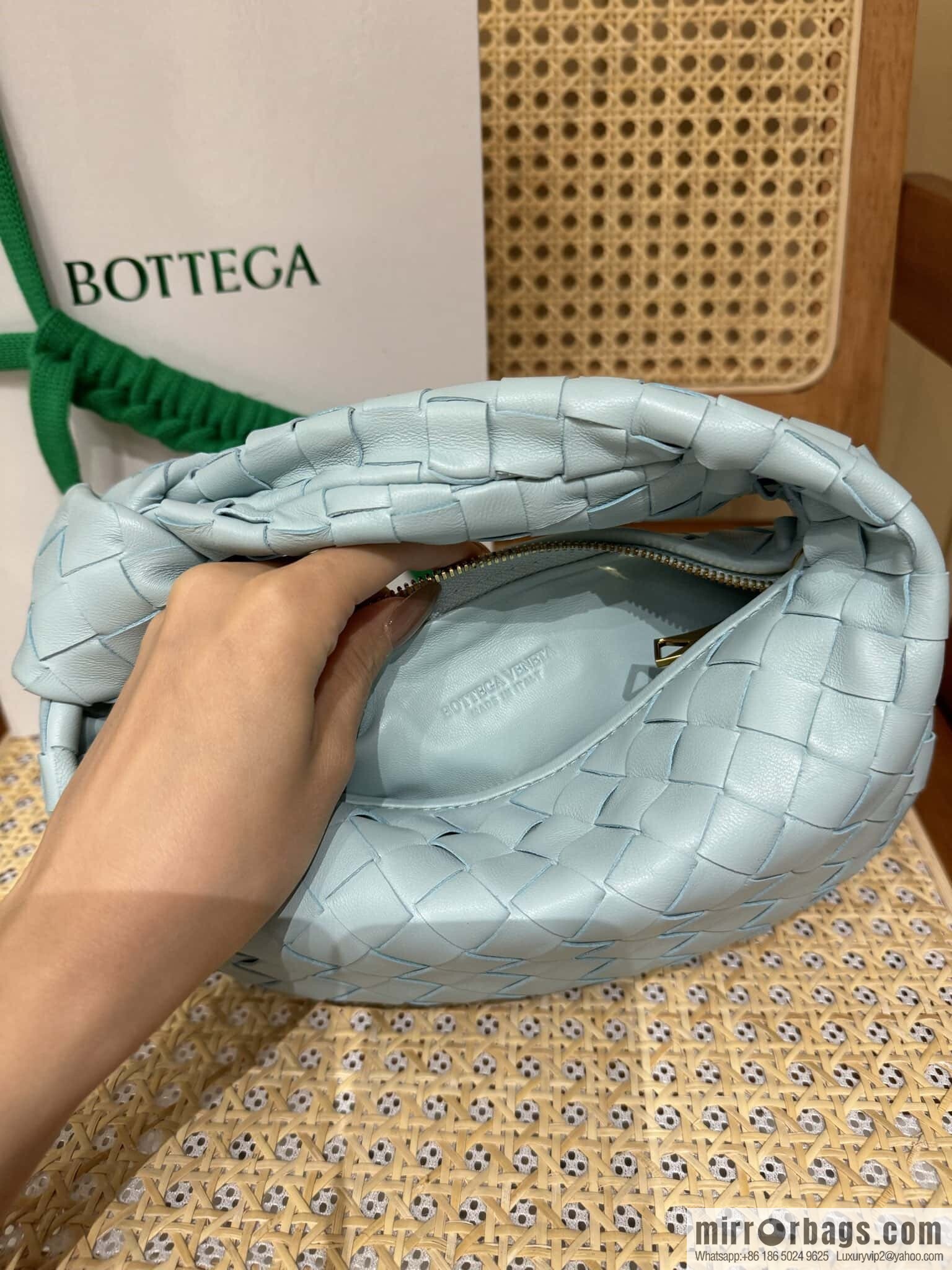 BV MINI JODIE 651876 teal blue
