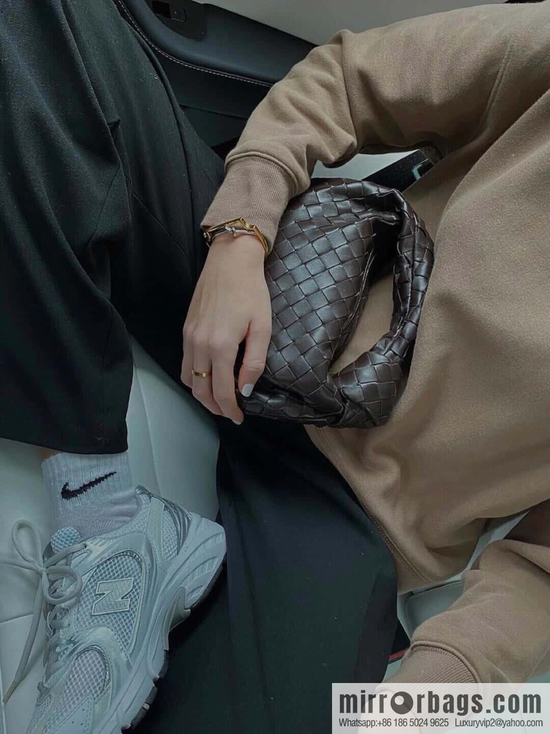 BV MINI JODIE 651876 Chocolate Brown