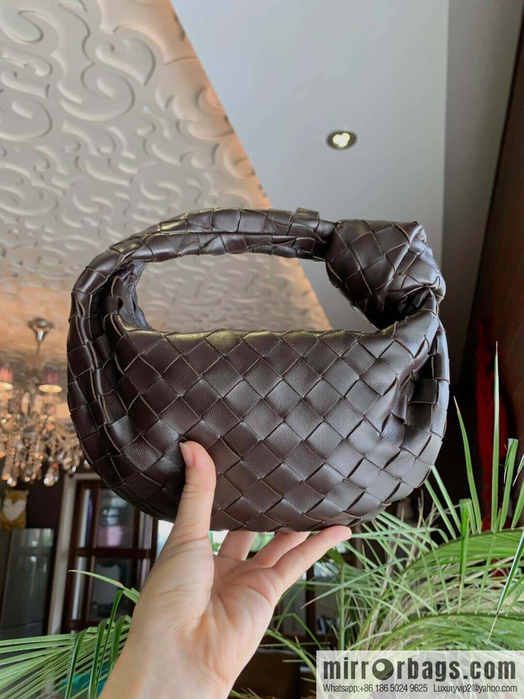 BV MINI JODIE 651876 Chocolate Brown
