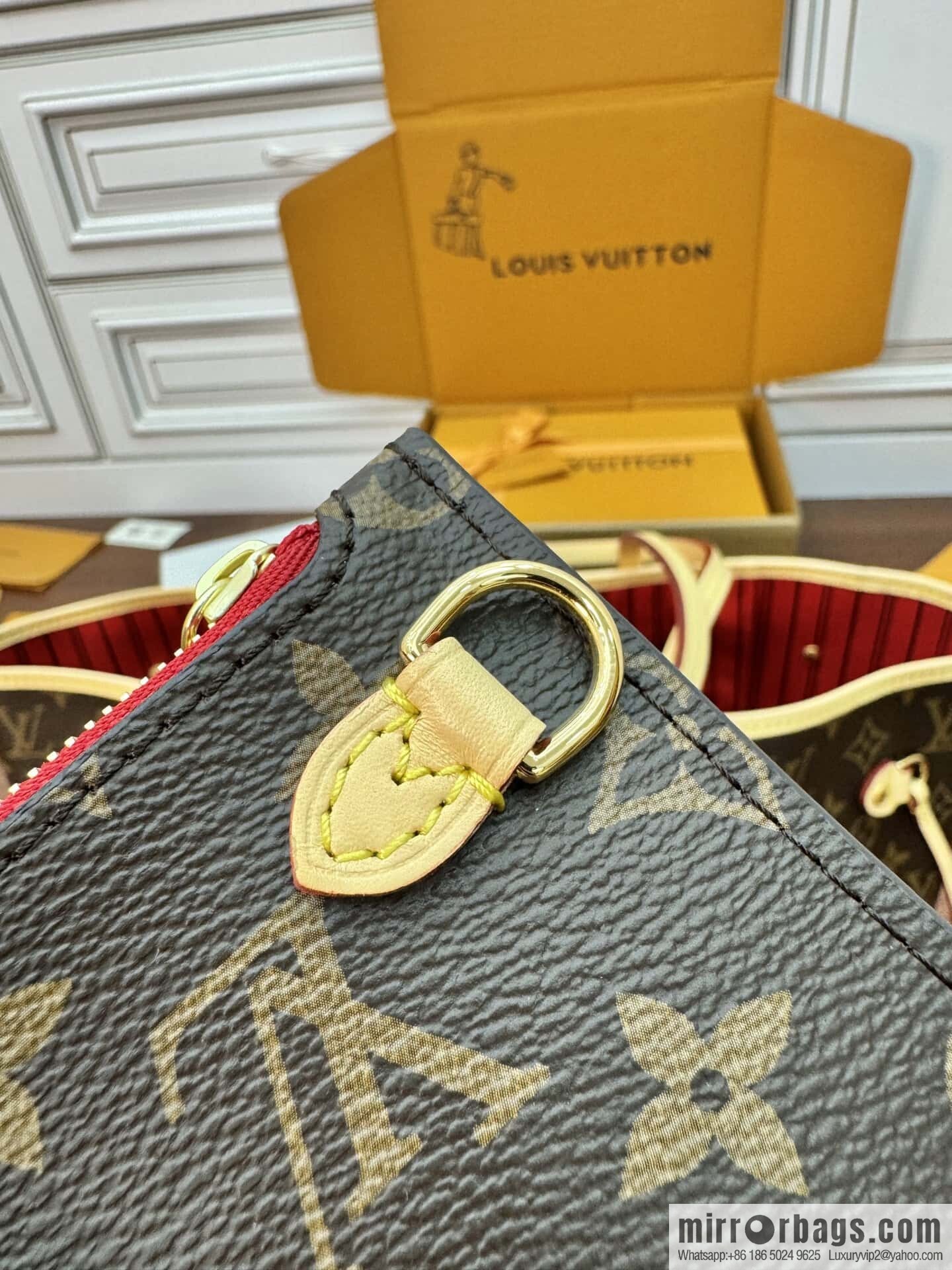 LV M46987 CUSTOMIZABLE Neverfull MM