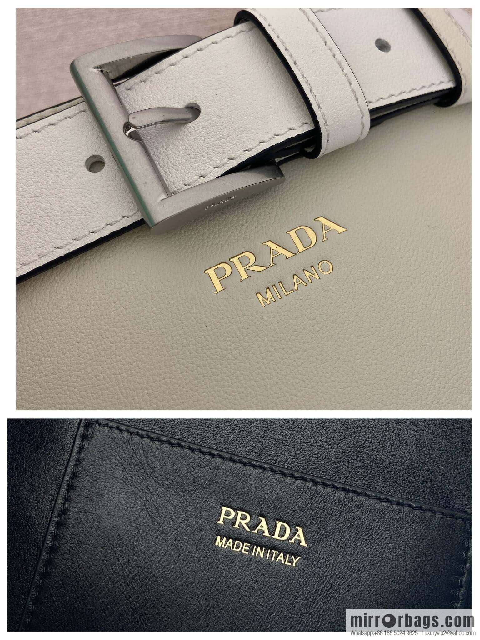 PRADA ๐ new bucket bag ๐ 1BE085 ๐๐ white