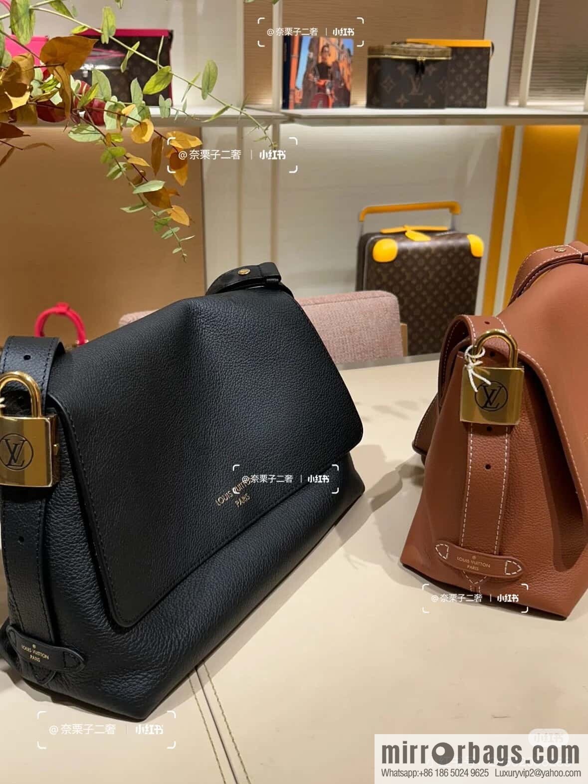 [Boutique‑grade] M13148 black M13151 brown, full leather shoulder bag Low Key Messenger handbag
