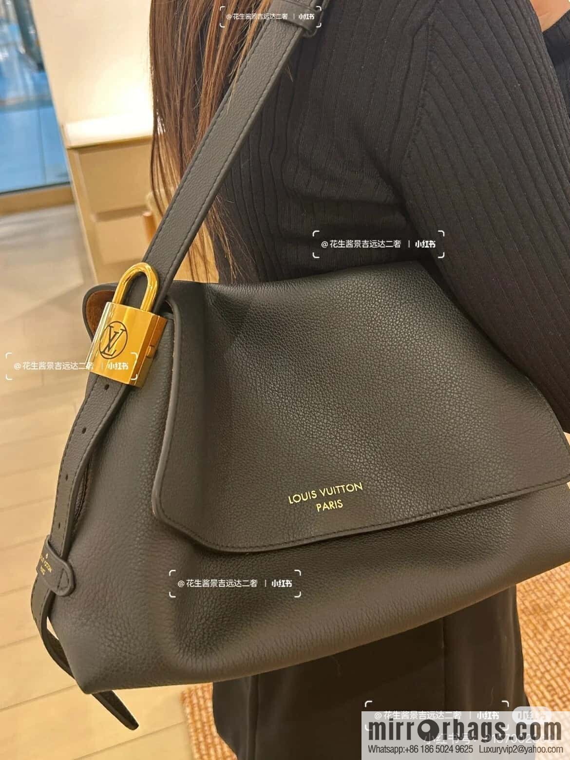 [Boutique‑grade] M13148 black M13151 brown, full leather shoulder bag Low Key Messenger handbag