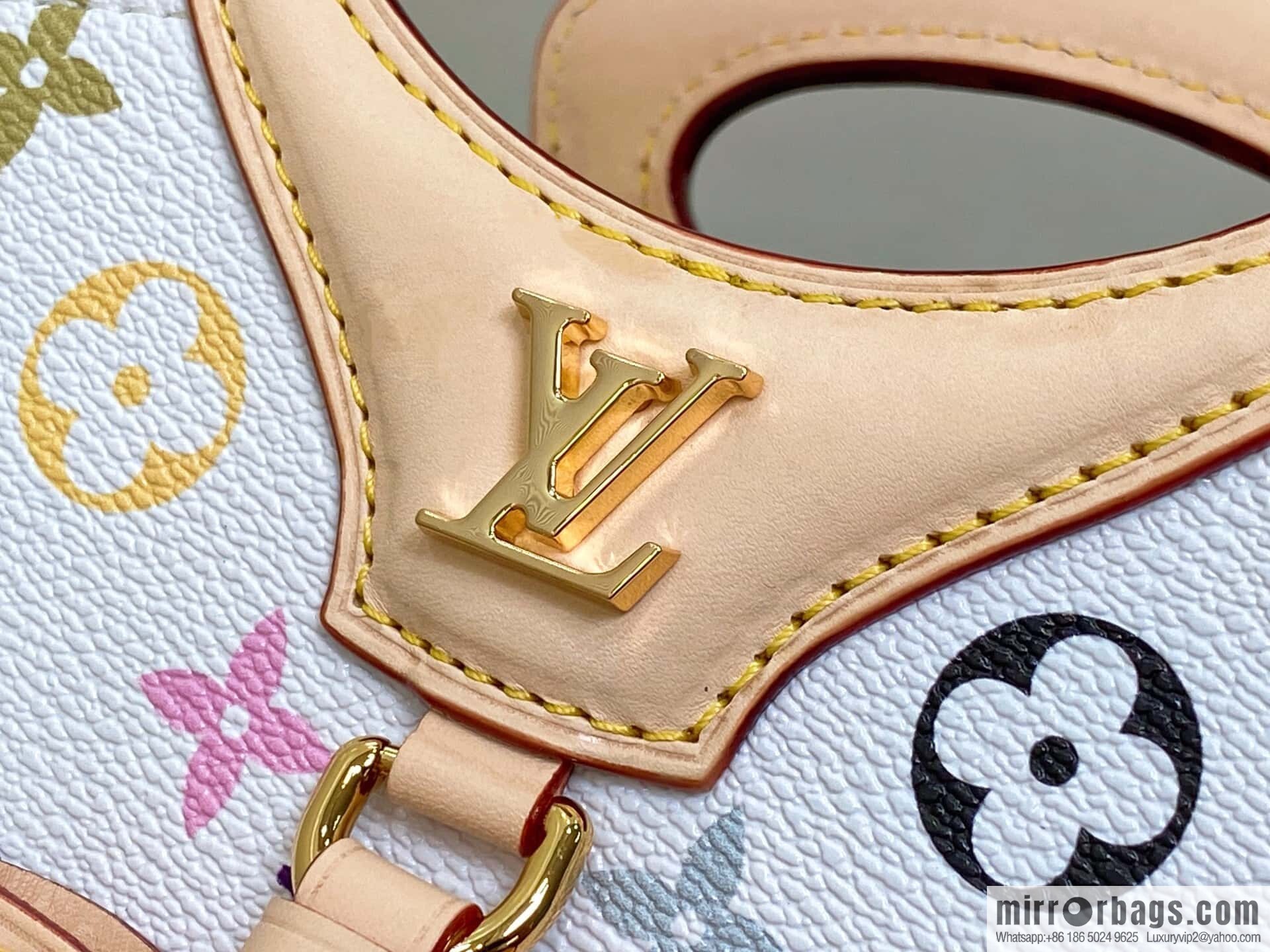 [Boutique‑grade] M14680 white color, bucket bag Rivage BB handbag 2025 spring and summer show