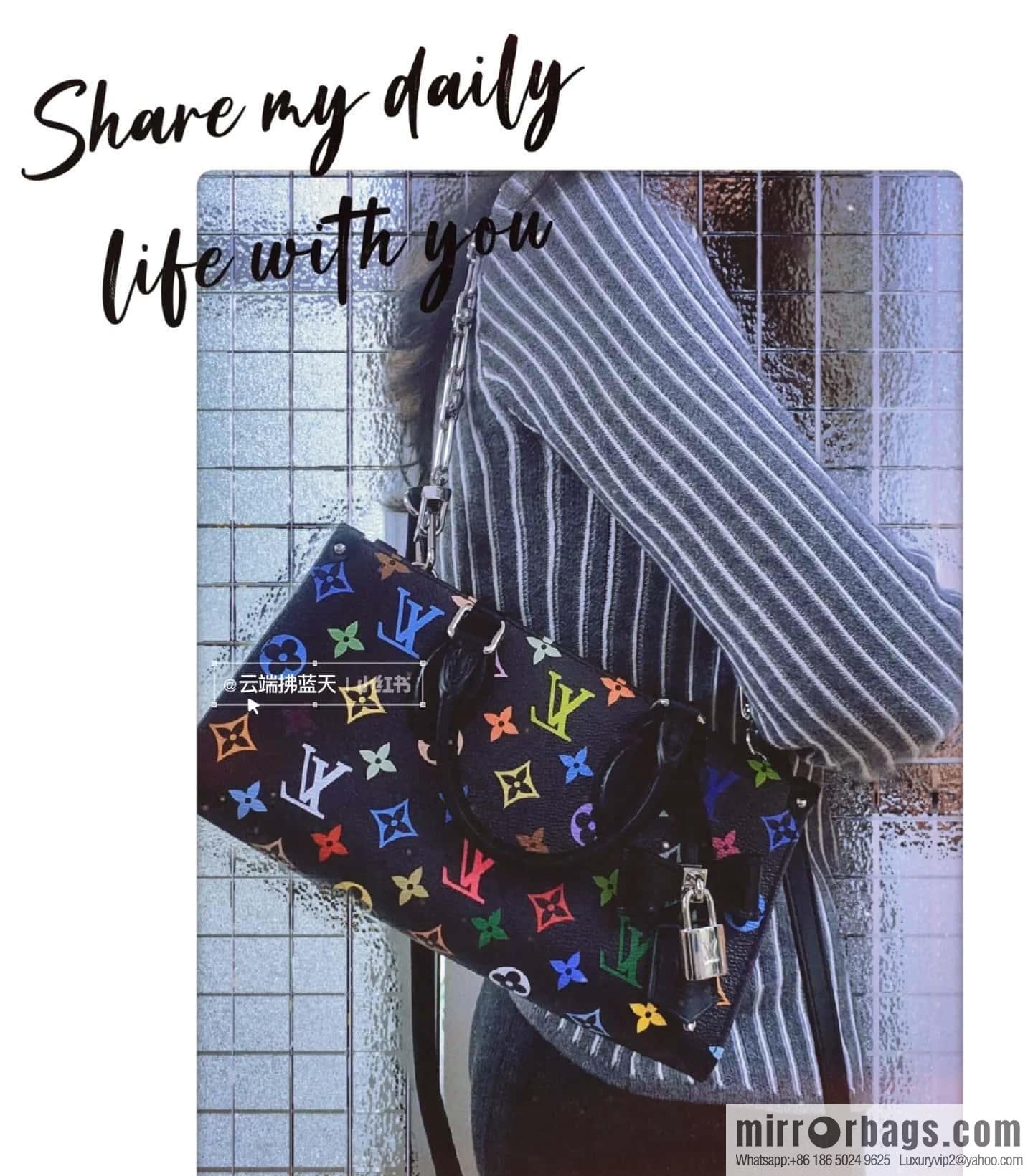 [Original order boutique] M13260 black color, square bag chain bag LV X TM ONTHEGO EAST WEST CHAIN handbag